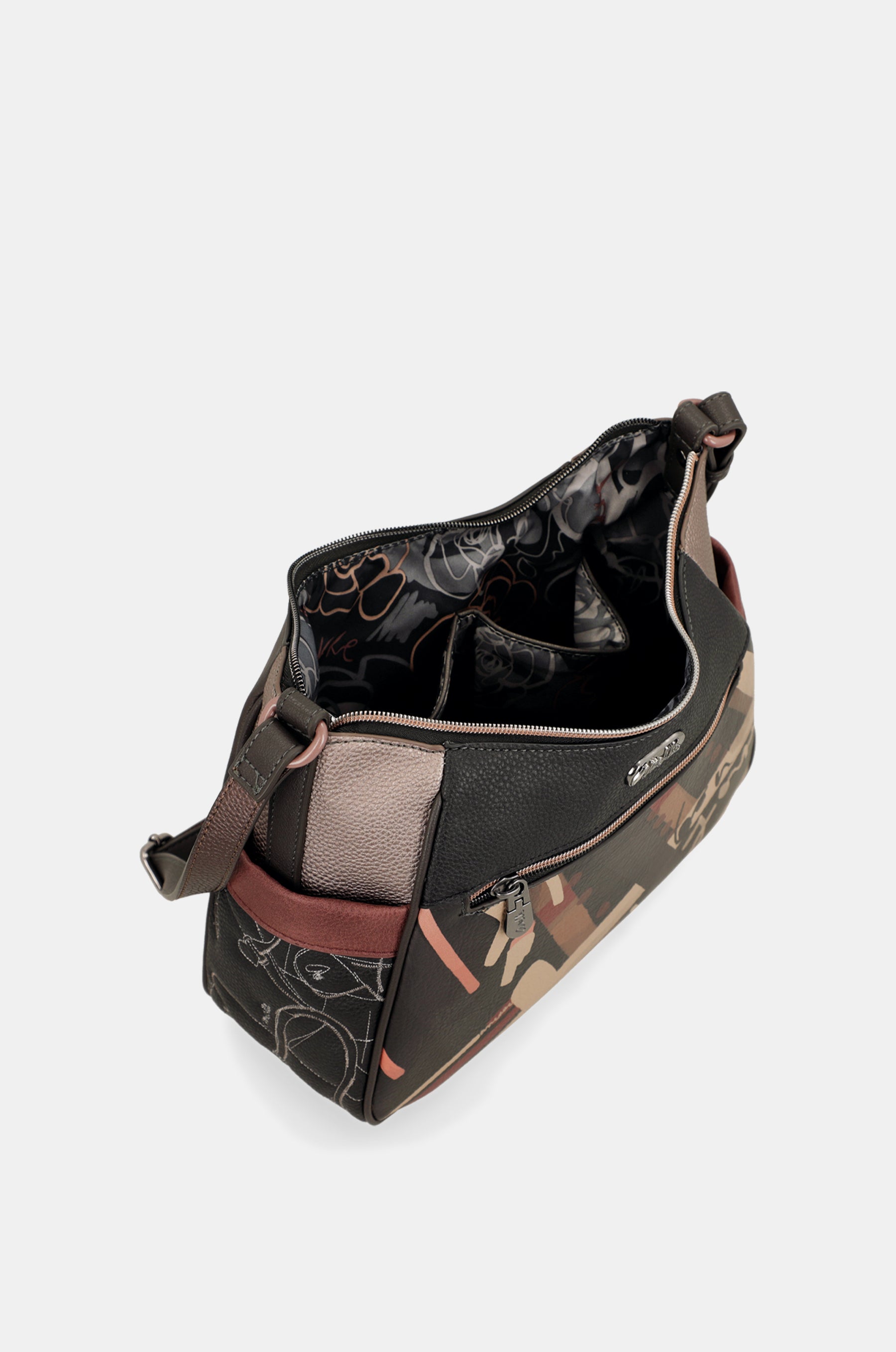 Schultertasche mit Umhängeriemen Mademoiselle groß