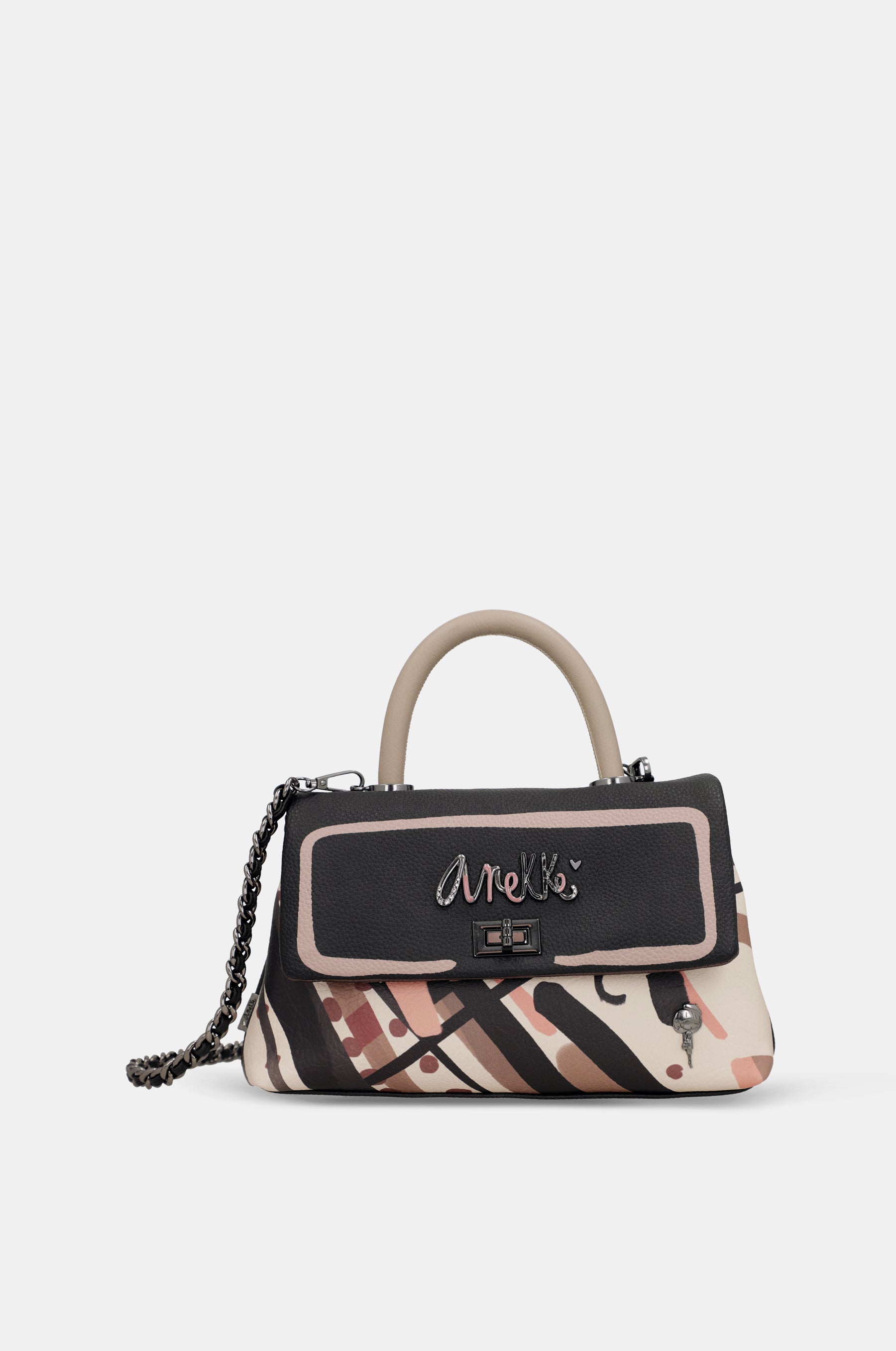 Tasche mit kurzem Henkel und Umhängeriemen Parisian klein