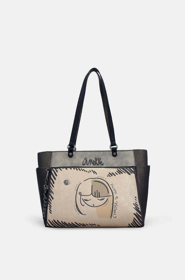 Schultertasche Nature Koko groß