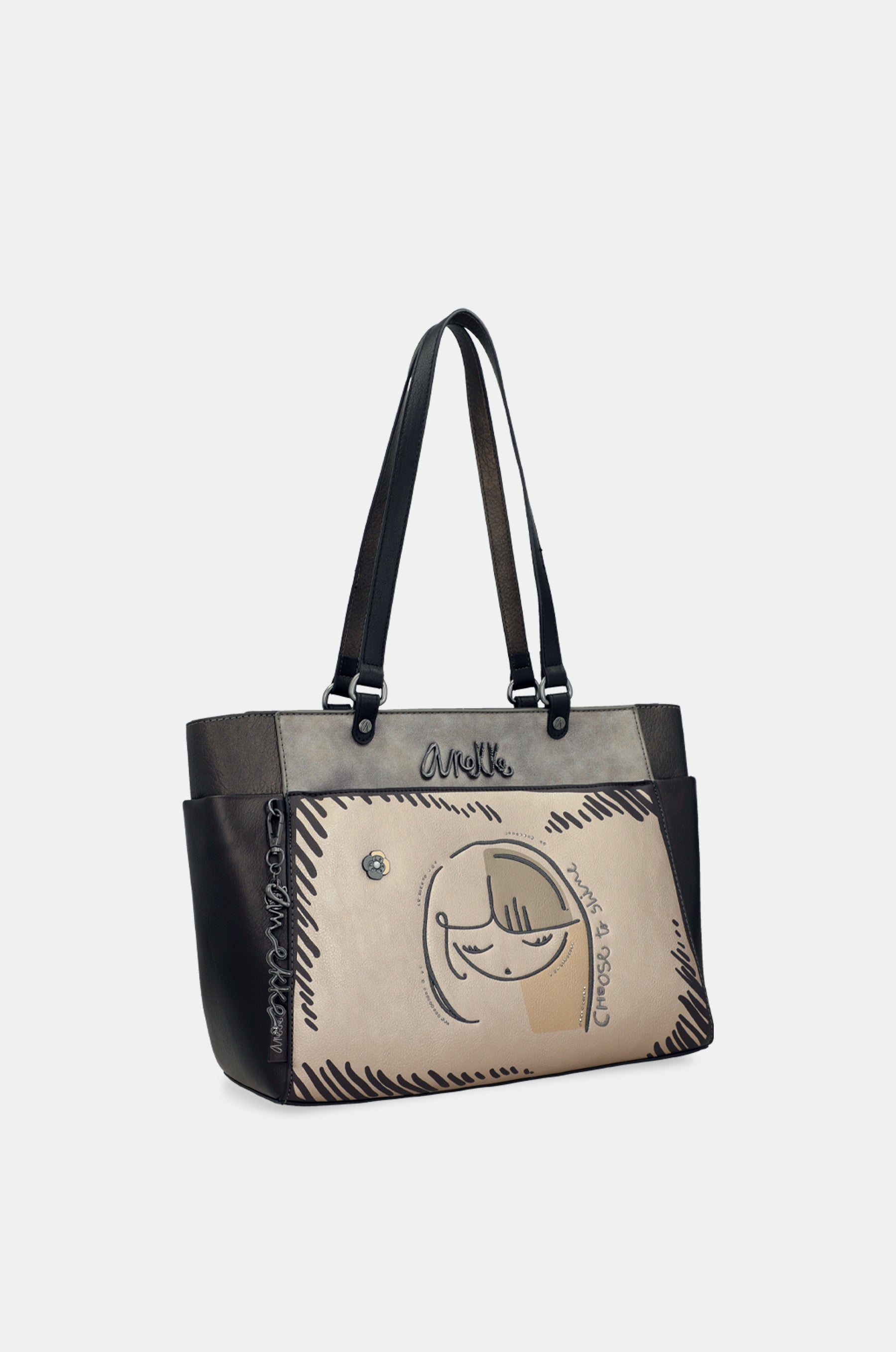 Schultertasche Nature Koko groß