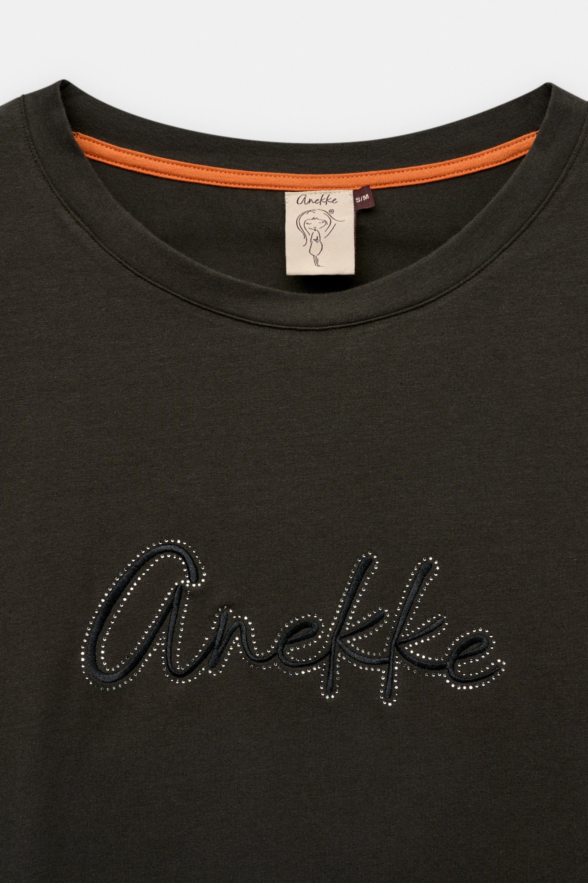 Schwarzes Kurzarm-T-Shirt
