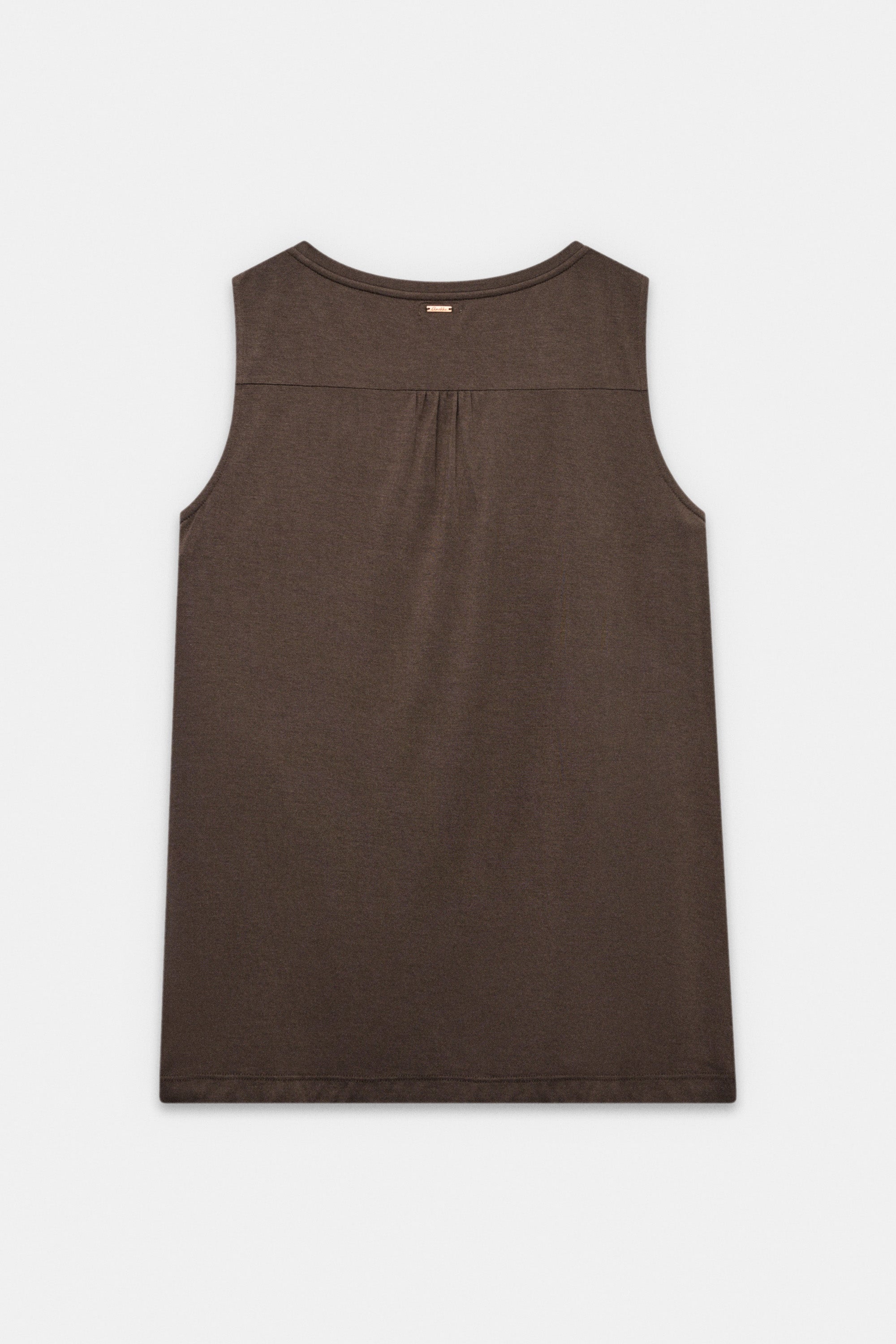 Beiges T-Shirt mit Pailletten