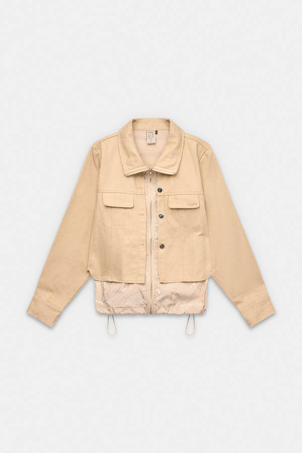 Beige Jacke