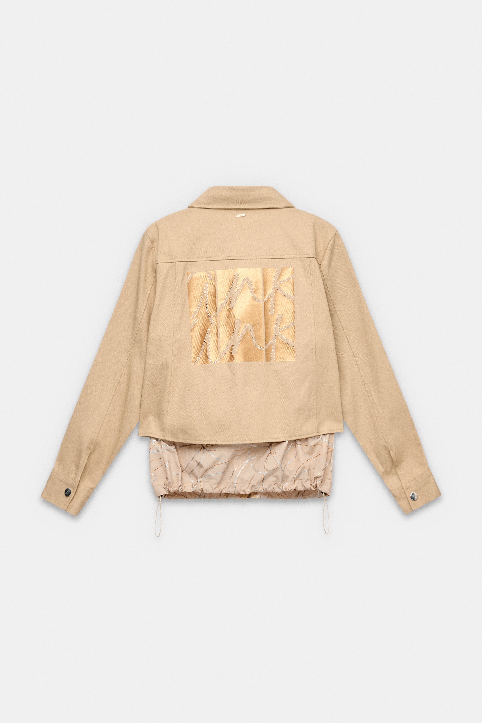 Beige Jacke