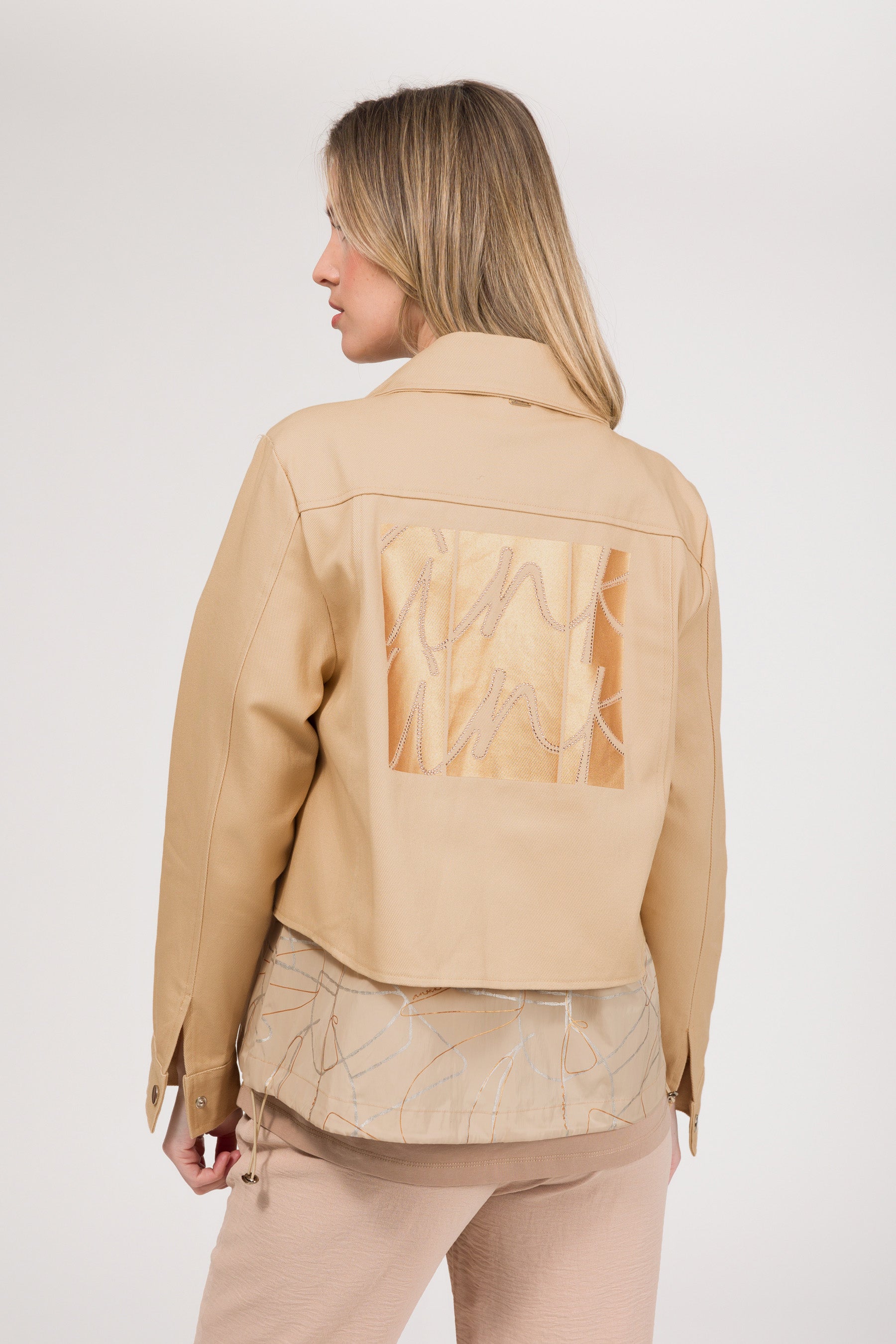 Beige Jacke