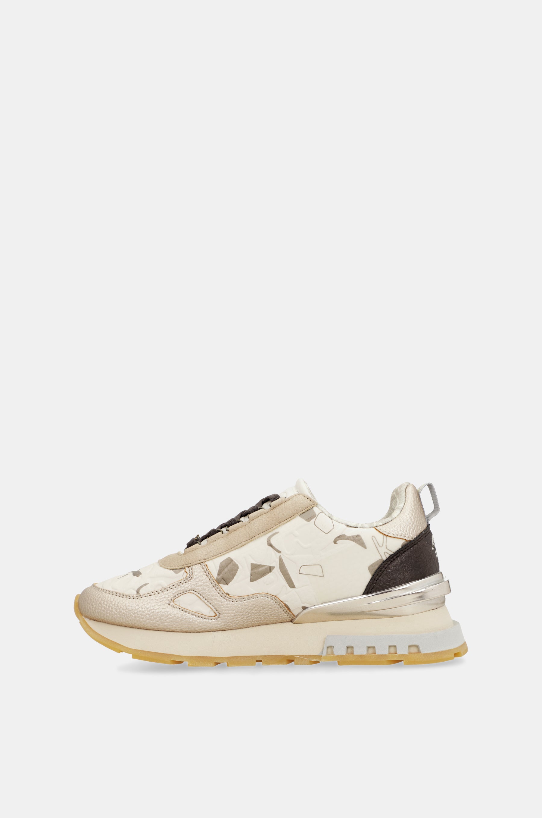 Beige-goldene Sneaker