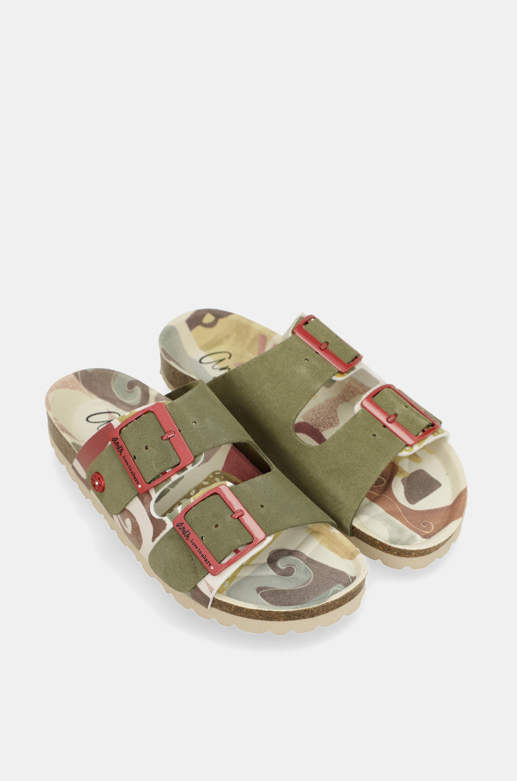 Grüne Amphora Bio-Sandalen