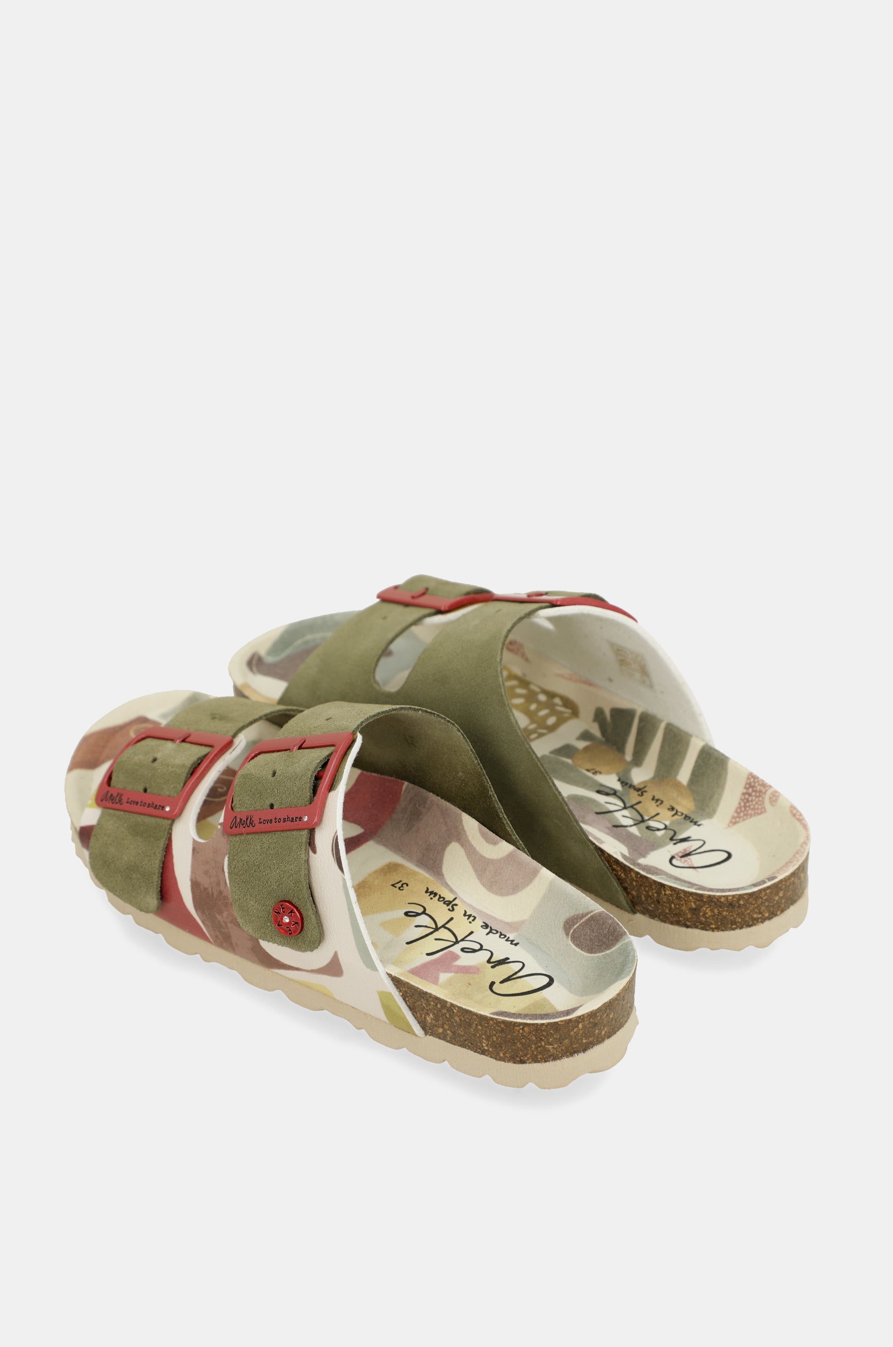 Grüne Amphora Bio-Sandalen