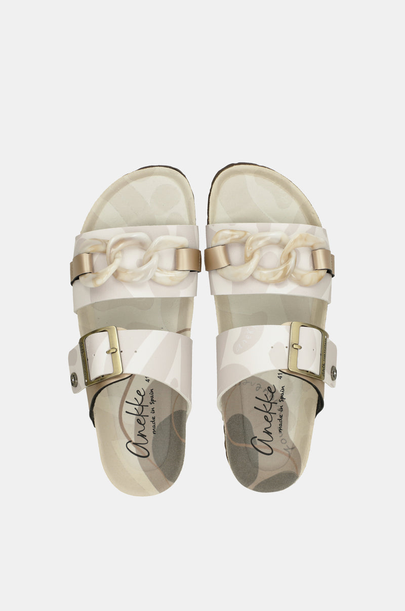 Beige Gaia Bio-Sandalen
