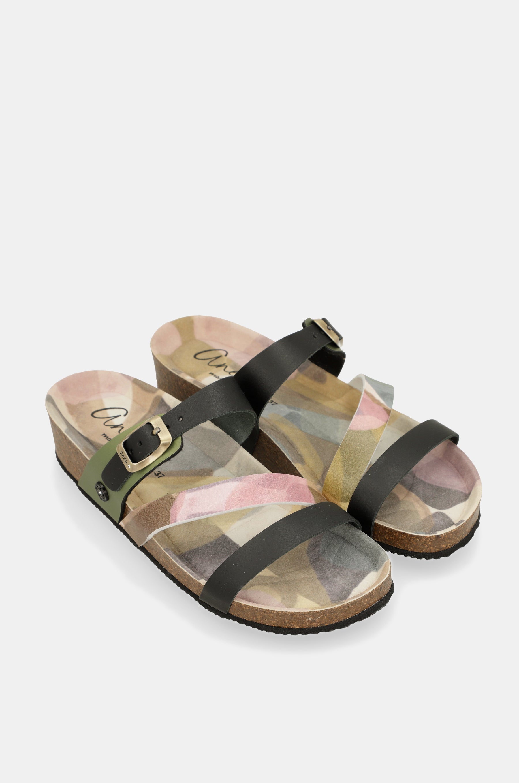 Grüne Bloom Sandalen