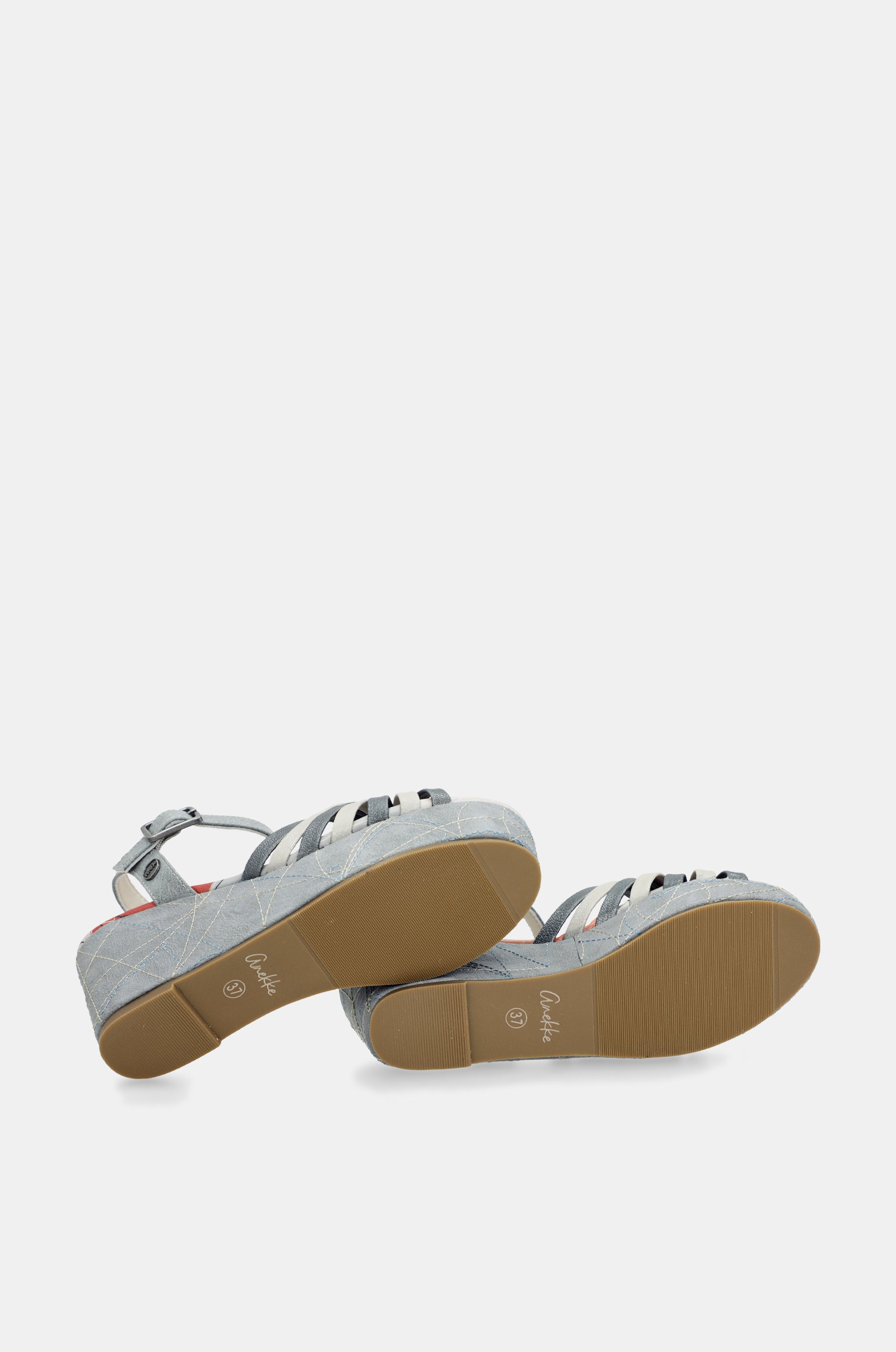 Blaue Auralis Kreuzsandalen