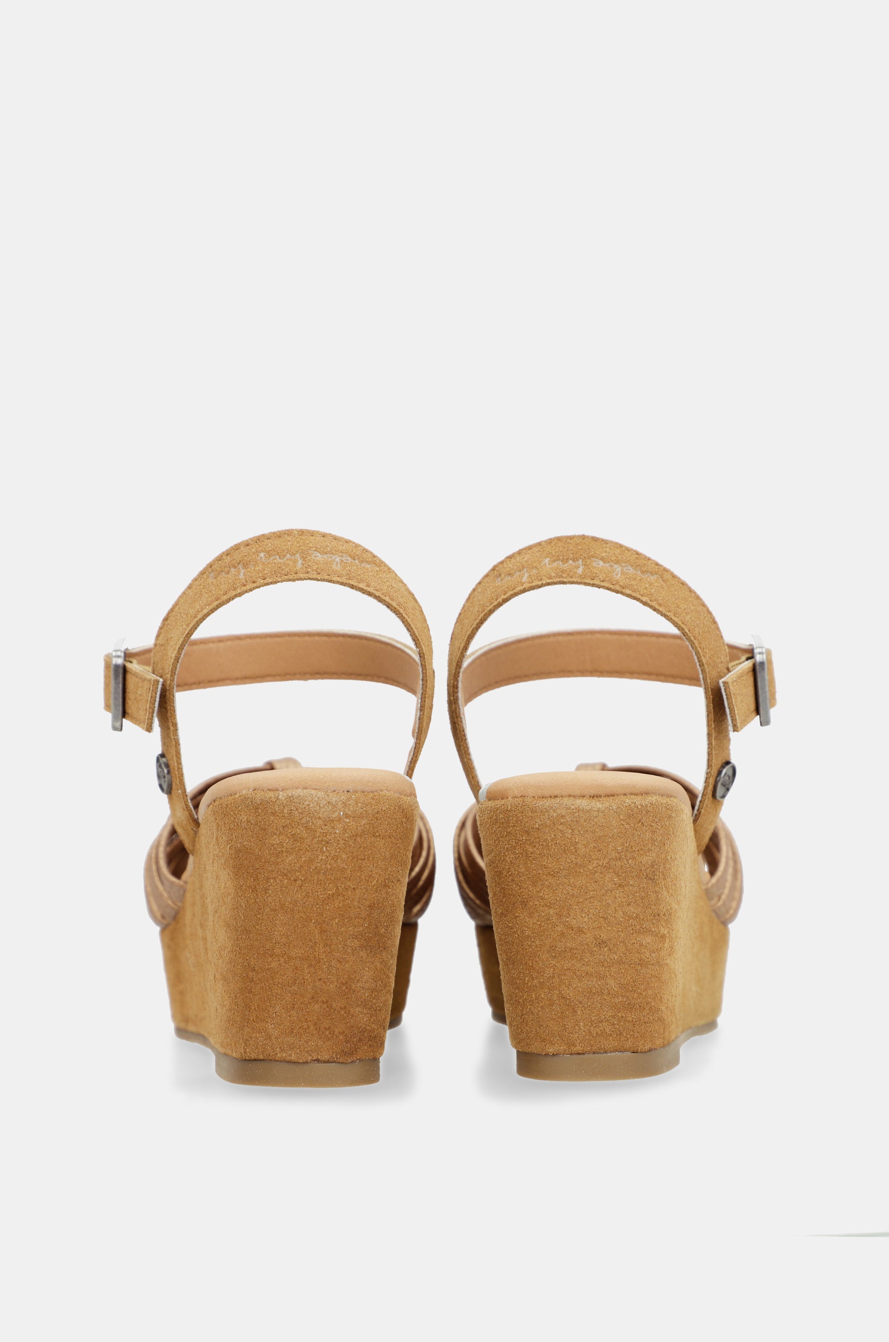 Zimtfarbene Gaia Kreuzsandalen