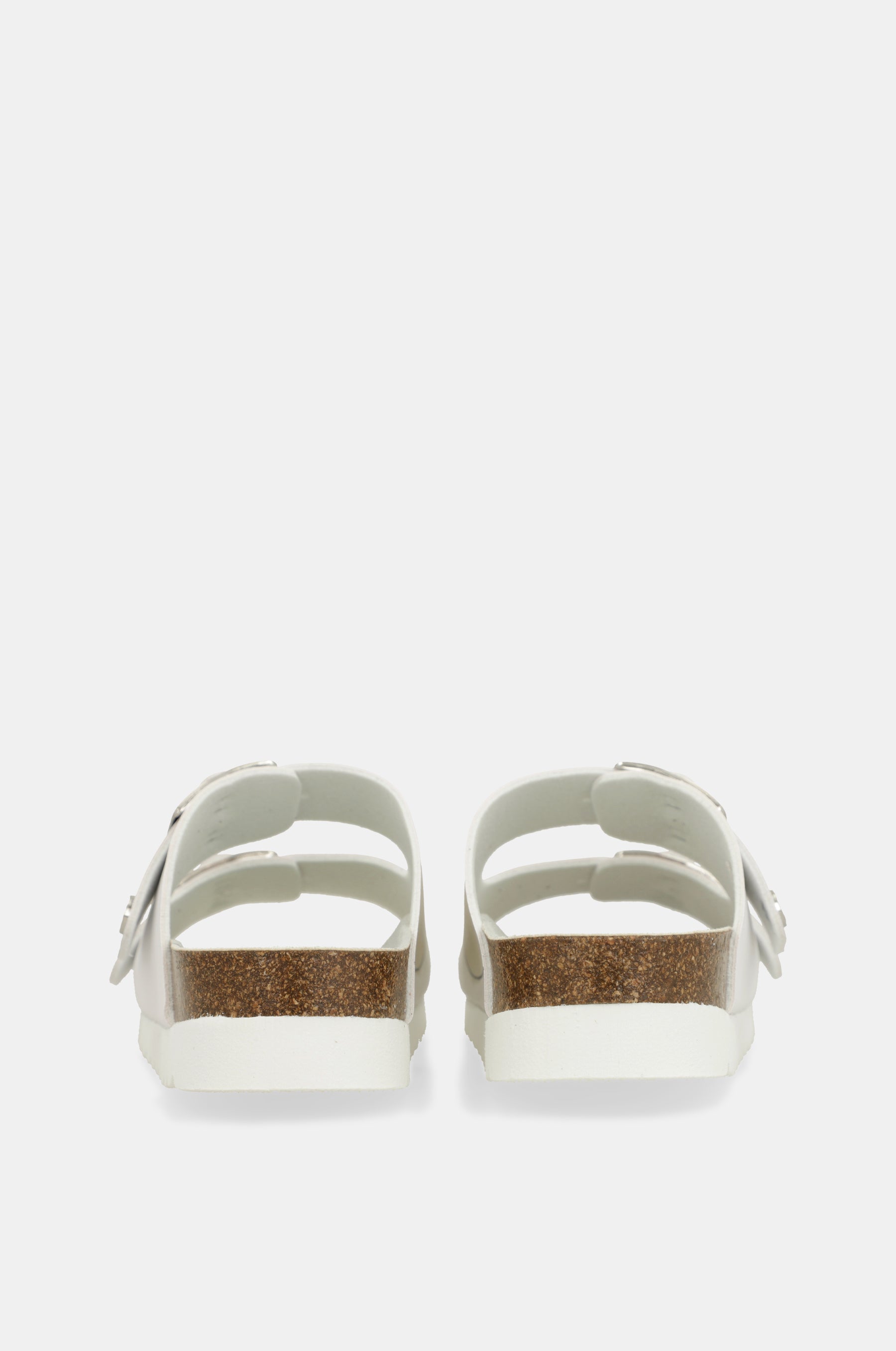 Blau-weiße Bio-Sandalen