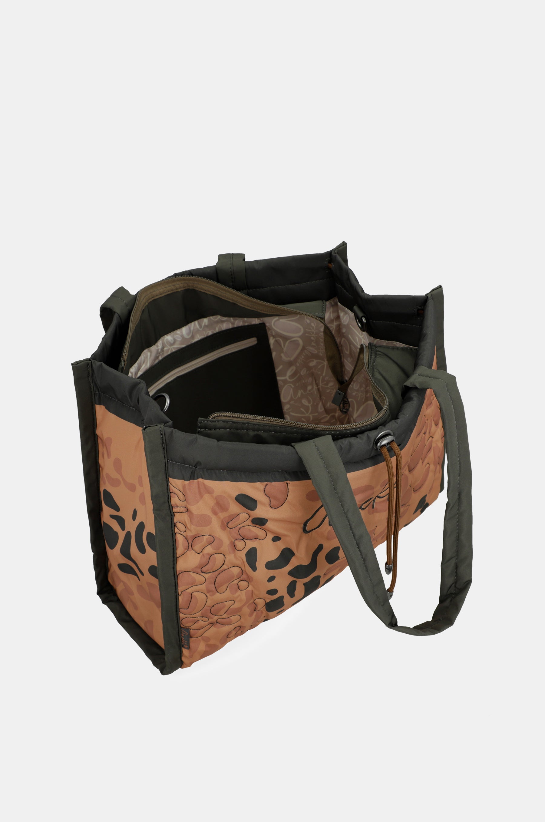 Gepolsterte Strandtasche (fliesenfarben)