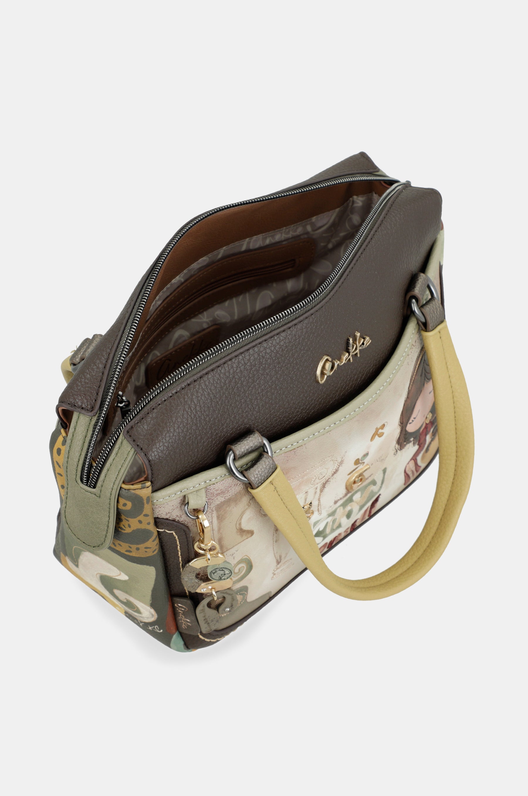 Tasche mit kurzem Griff und Umhängeriemen Muse