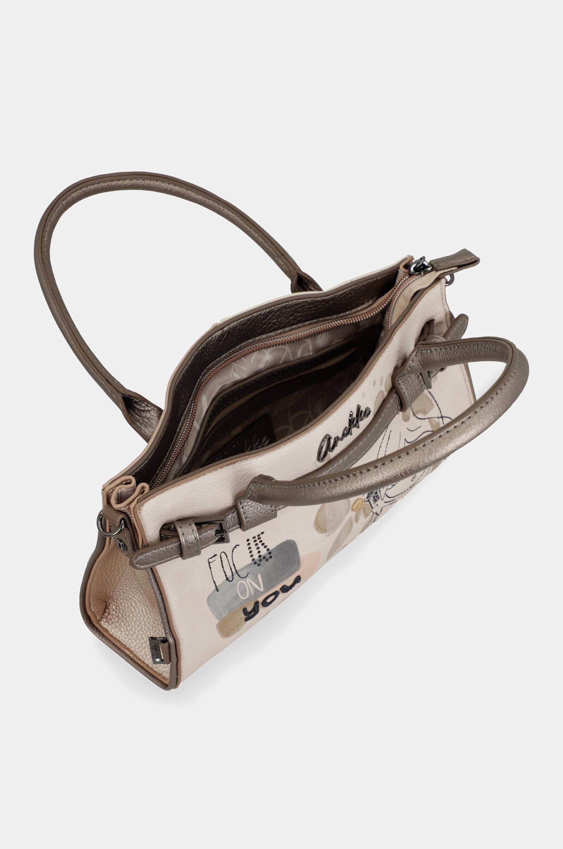 Tasche mit zwei Griffen und Umhängeriemen Olympia