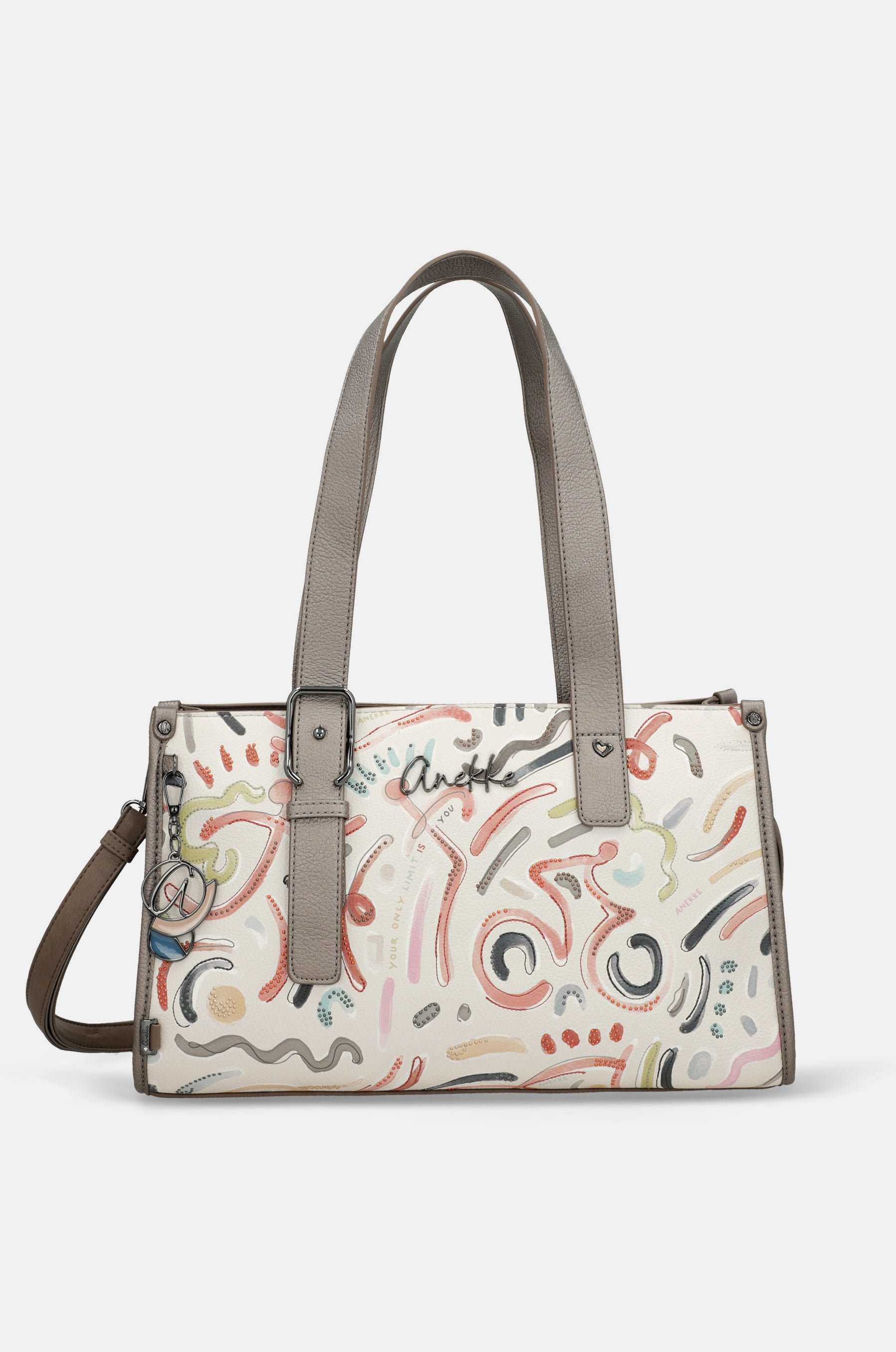 Tasche de zwei Griffen und Umhängeriemen Olympia