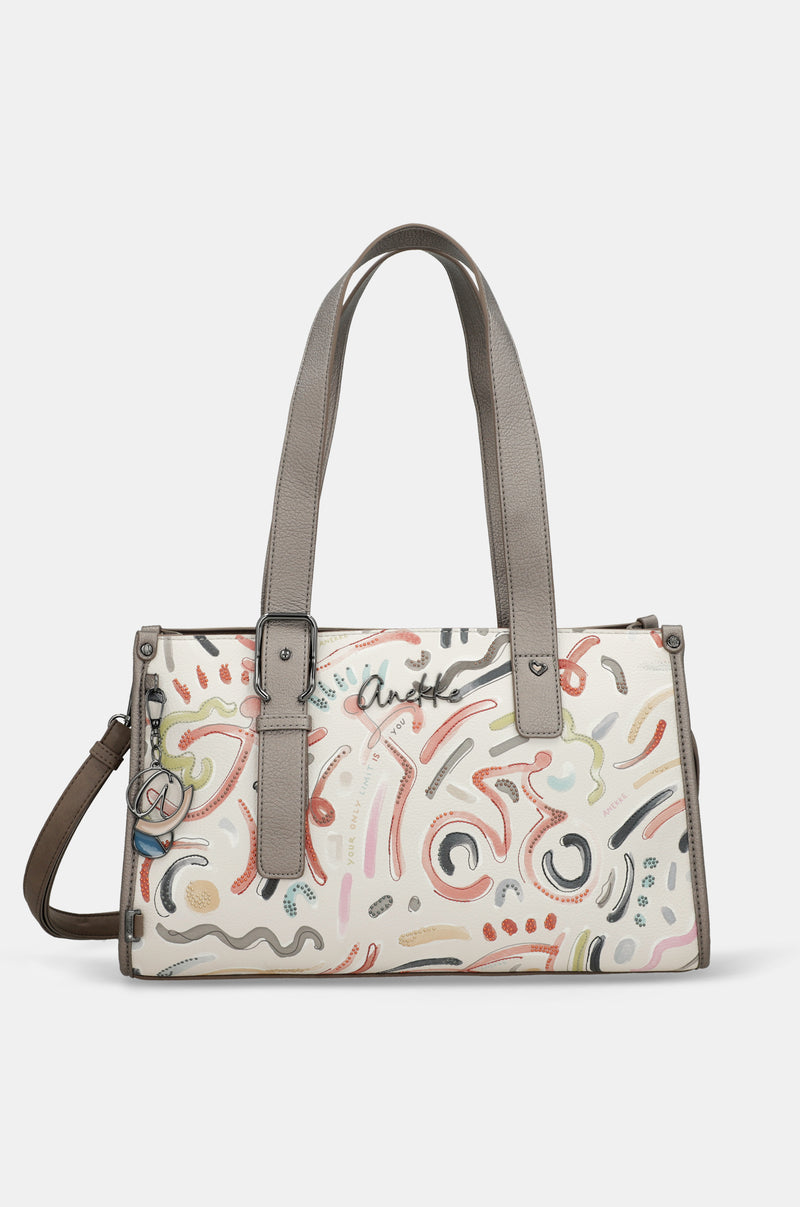 Tasche de zwei Griffen und Umhängeriemen Olympia