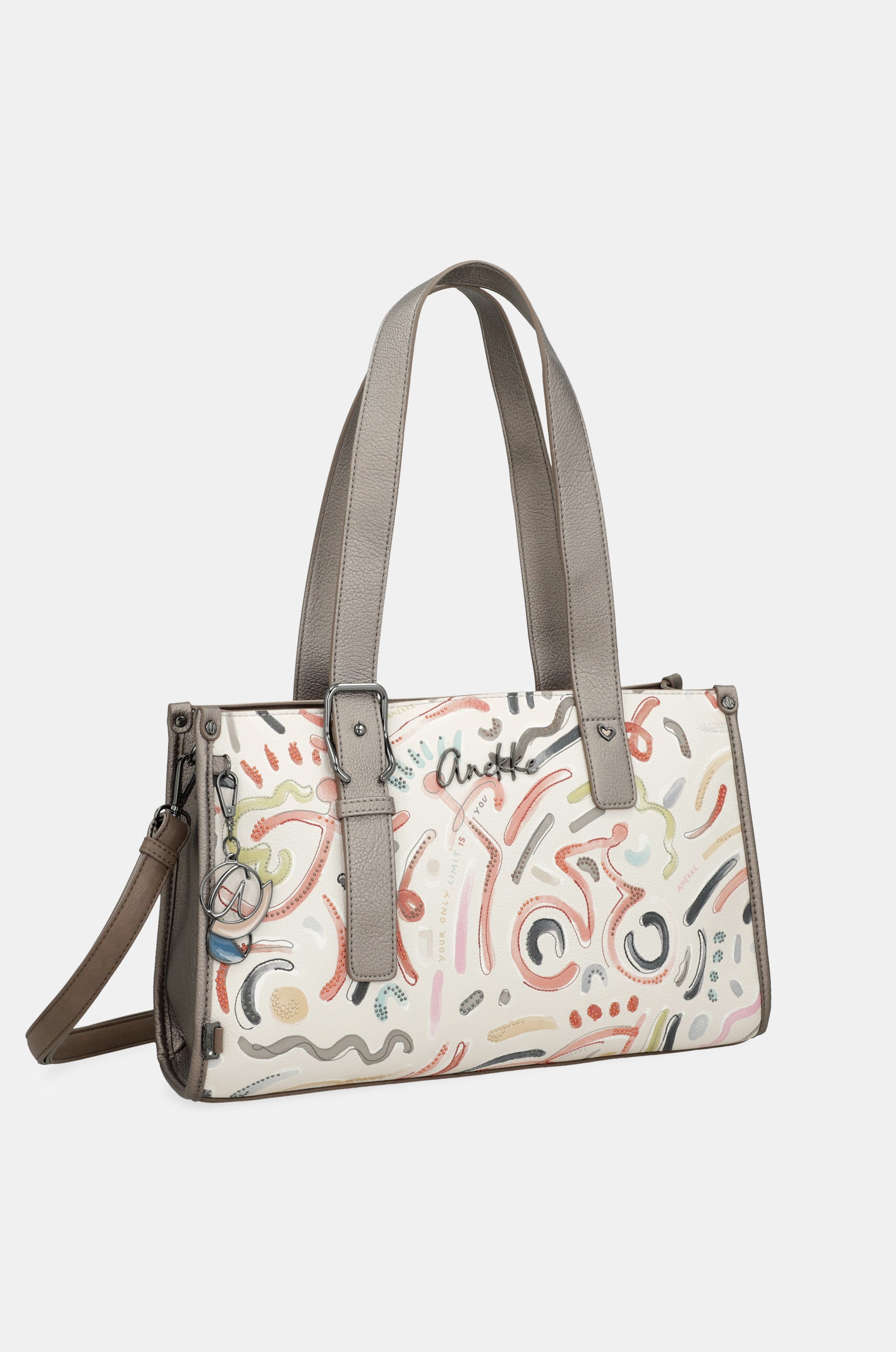 Tasche de zwei Griffen und Umhängeriemen Olympia