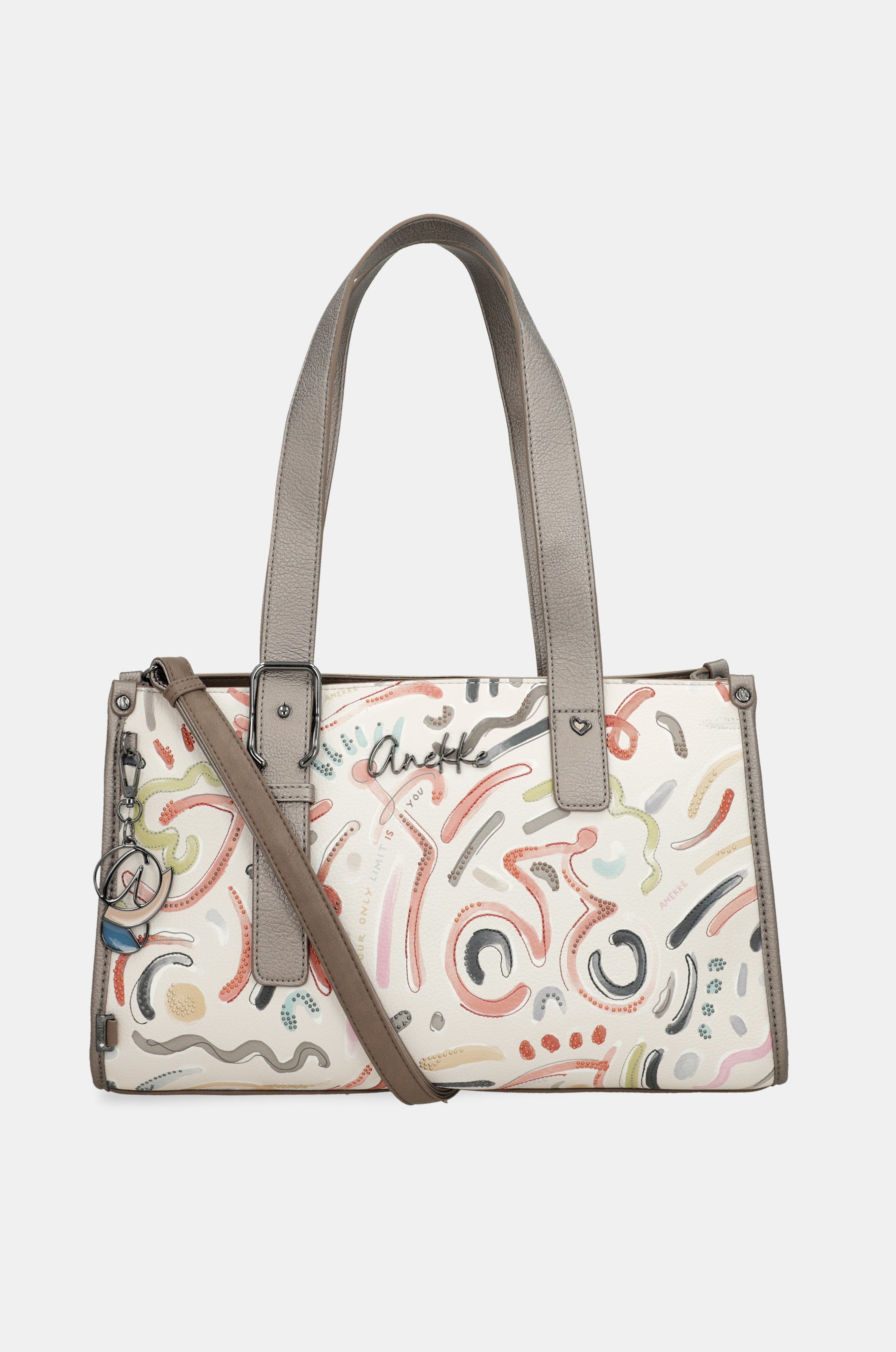 Tasche de zwei Griffen und Umhängeriemen Olympia