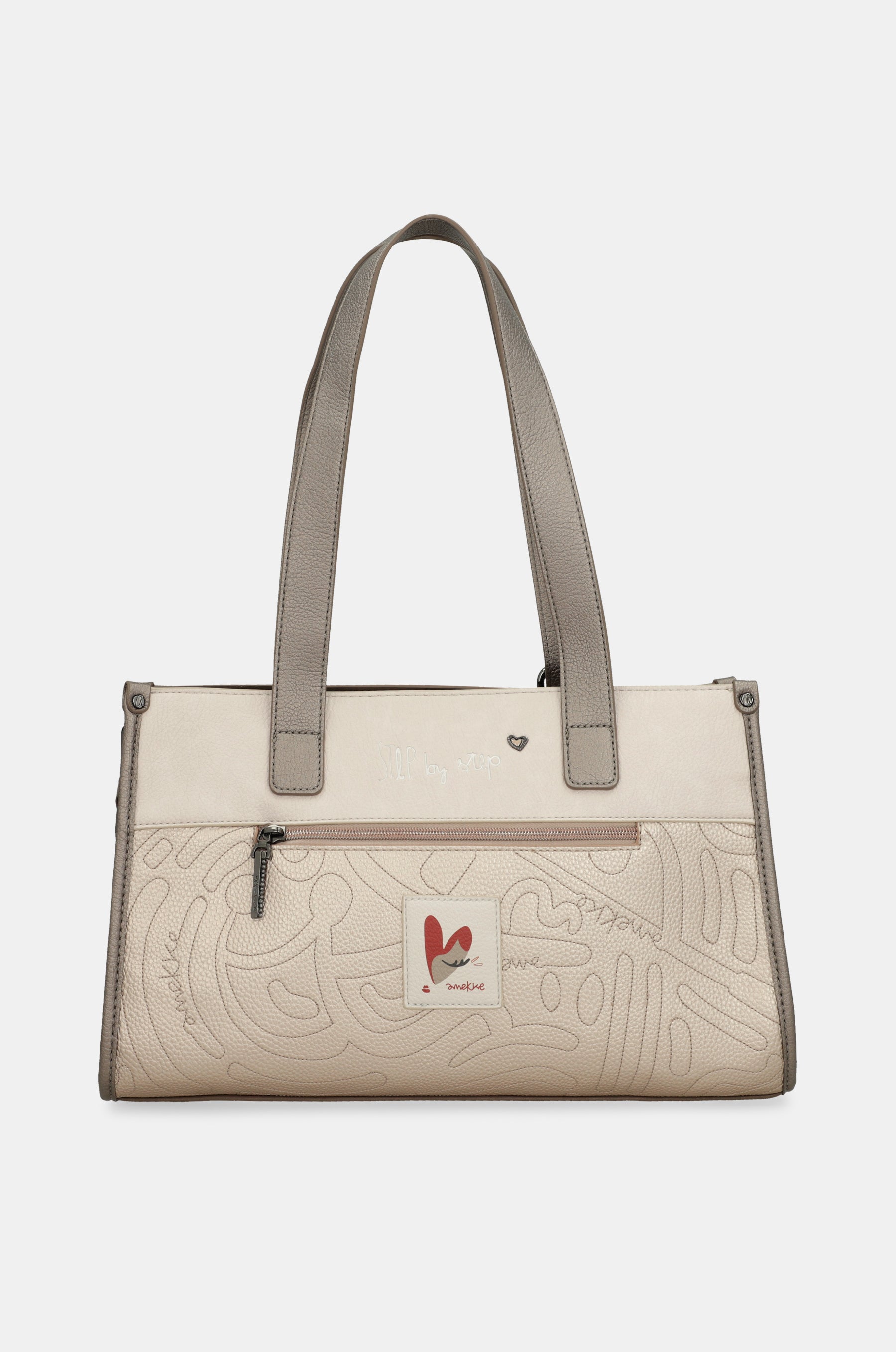 Tasche de zwei Griffen und Umhängeriemen Olympia