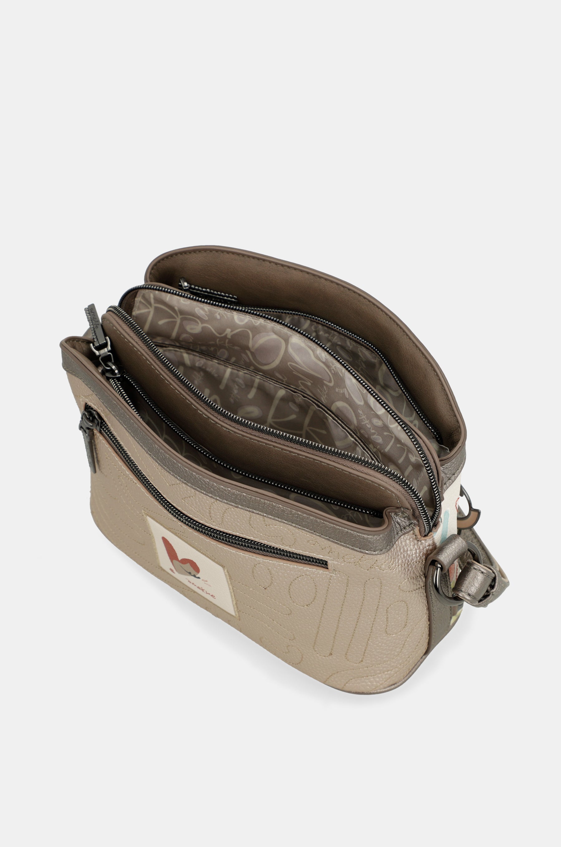 Umhängetasche Olympia mit 3 Fächern