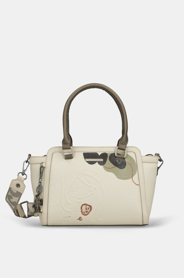 Tasche mit kurzen Tragegriffen und Umhängeriemen Gaia