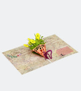 Blumenstrauß-Popup-Karte