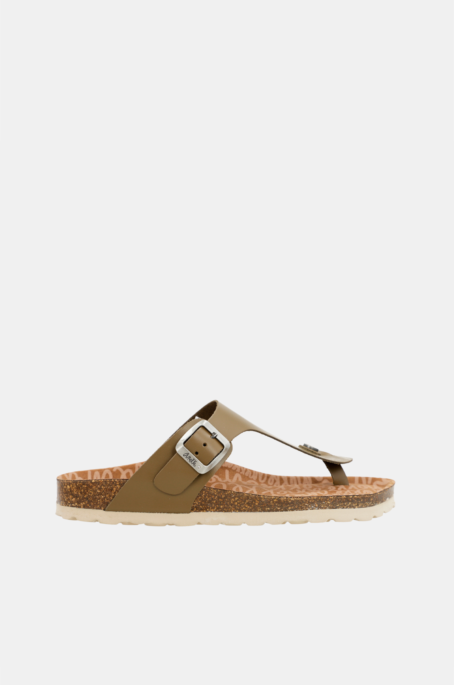 Grüne Bio-Sandalen für Damen
