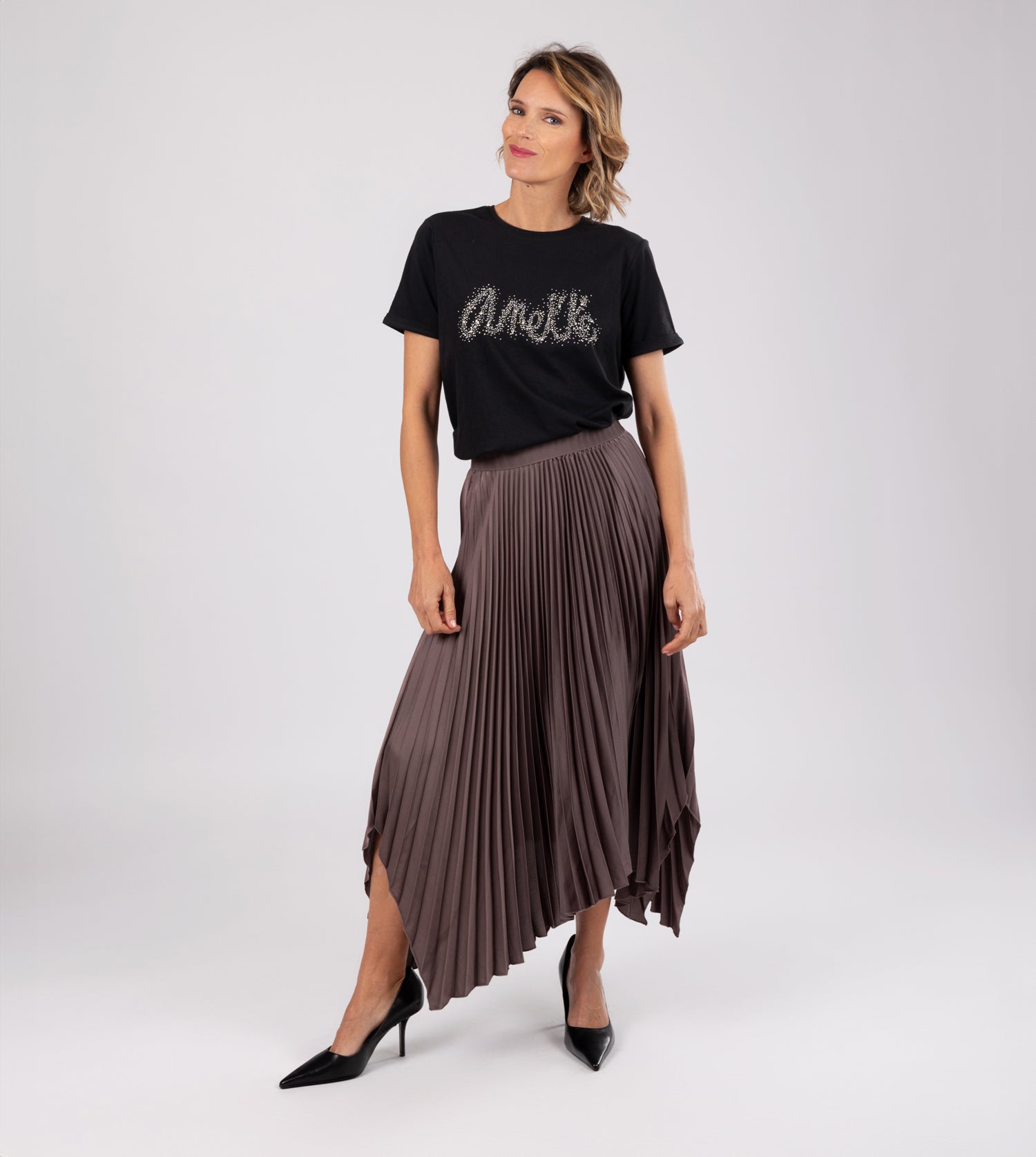 Anekke schwarzes T-Shirt