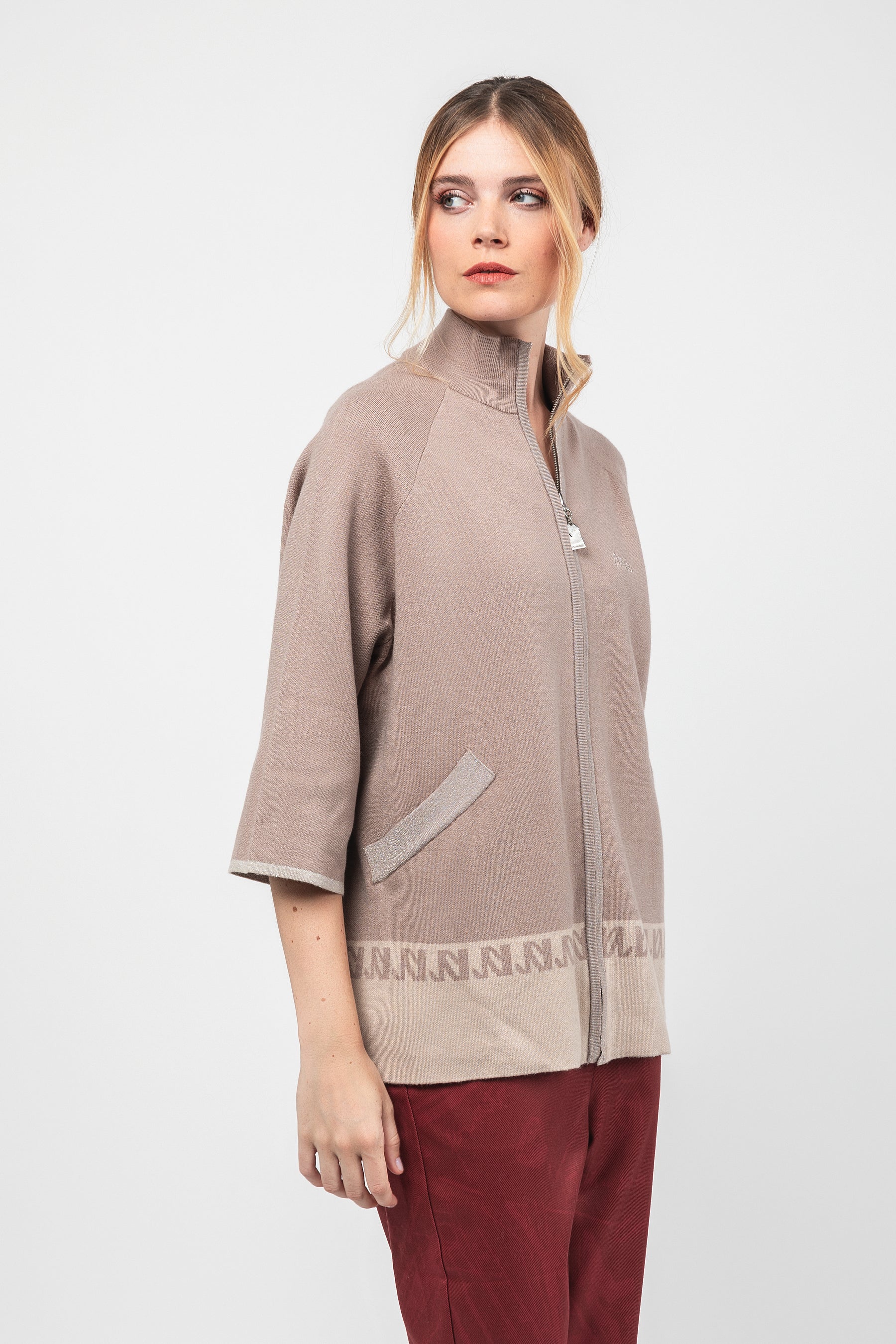 Cardigan taupe