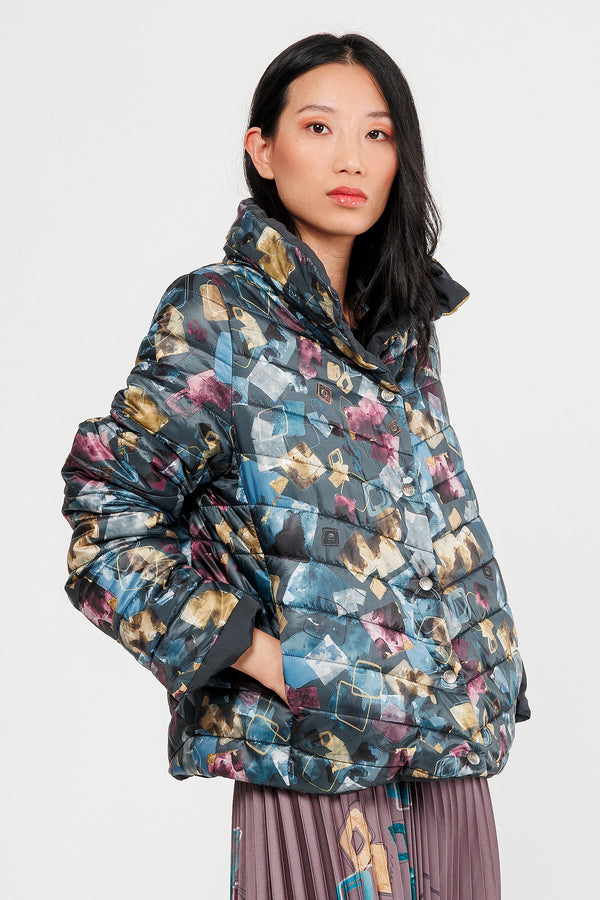 Jacke wendbar grün