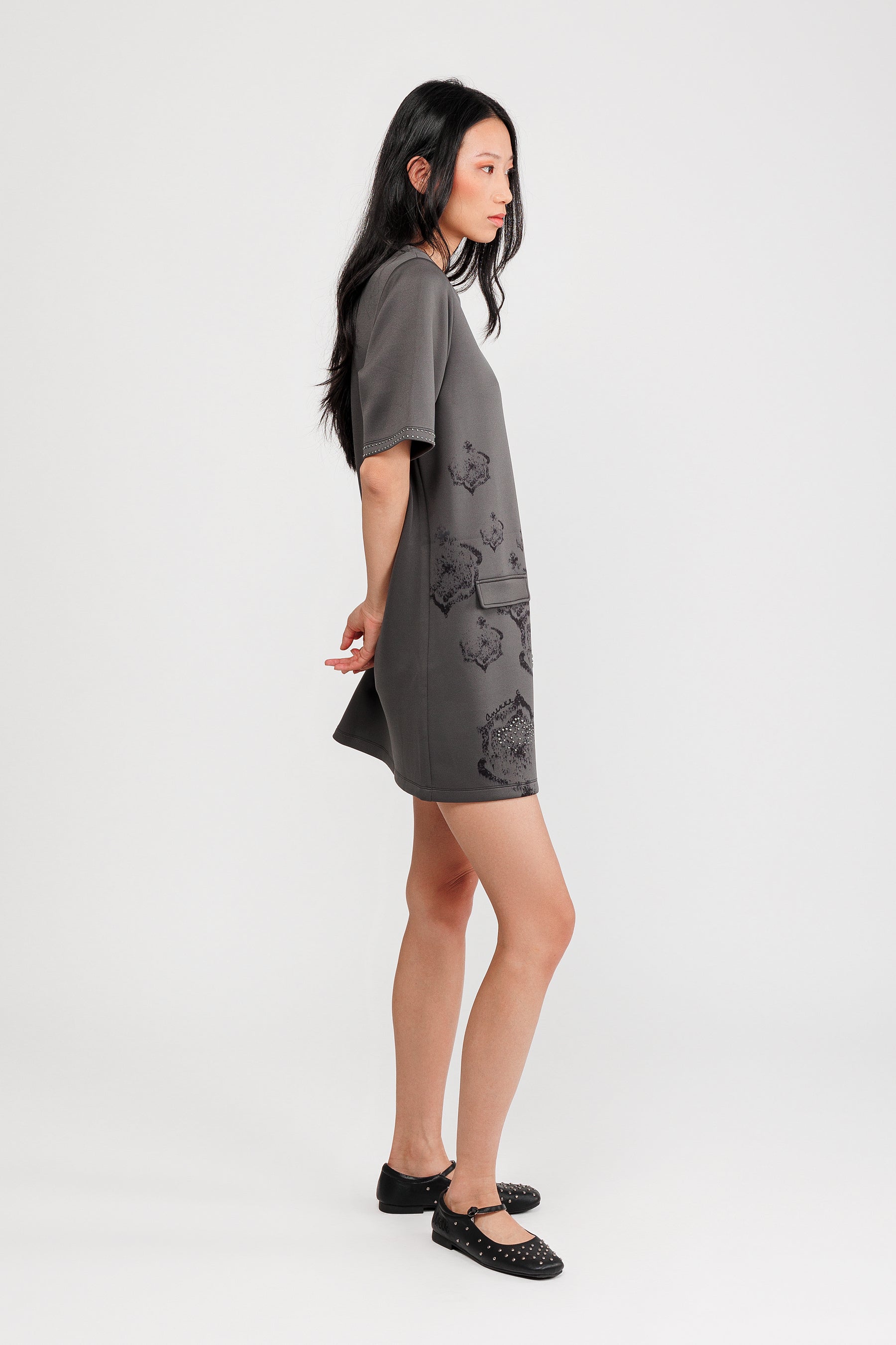Kleid grau