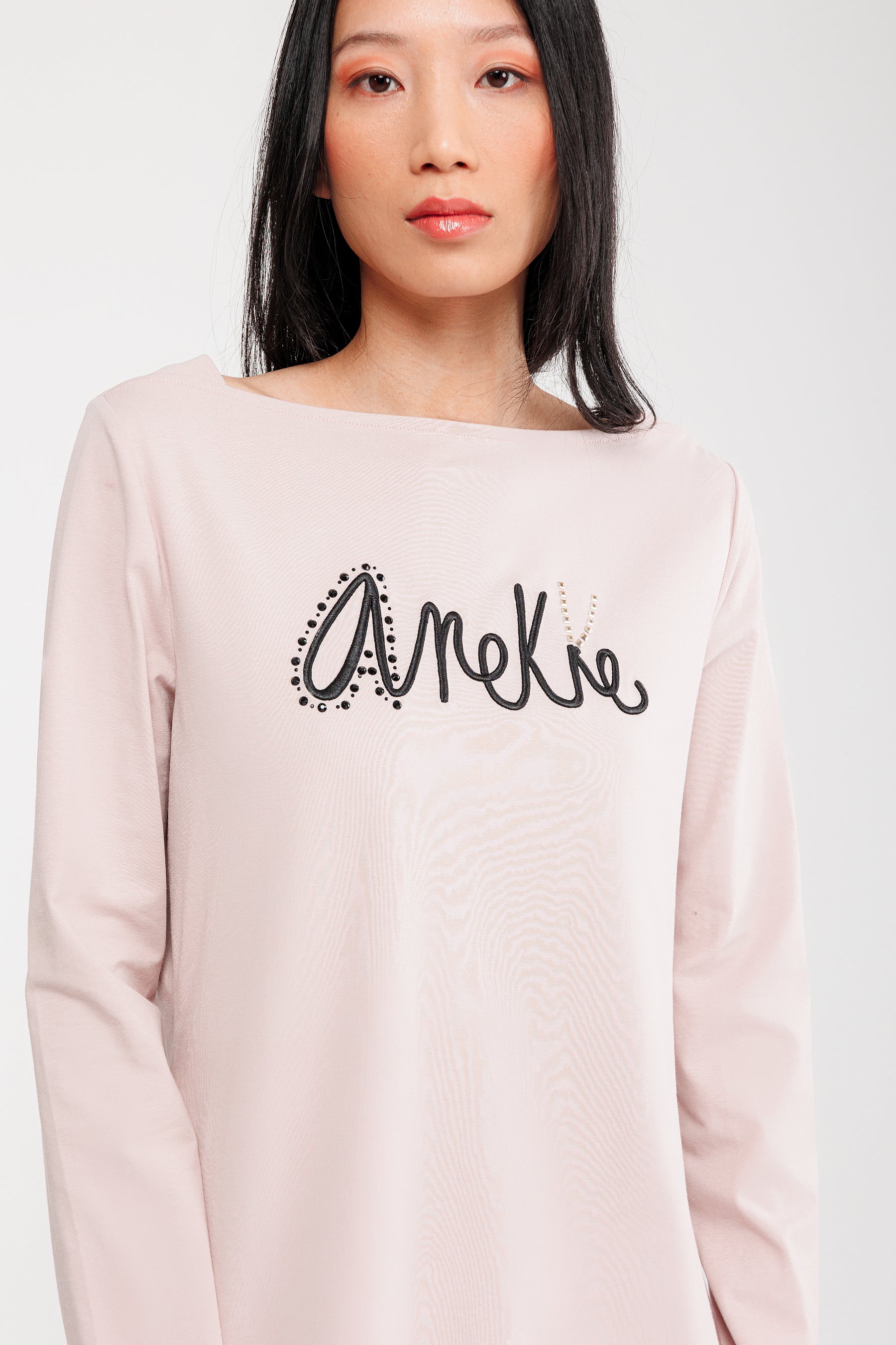 Langarm-T-Shirt rosa