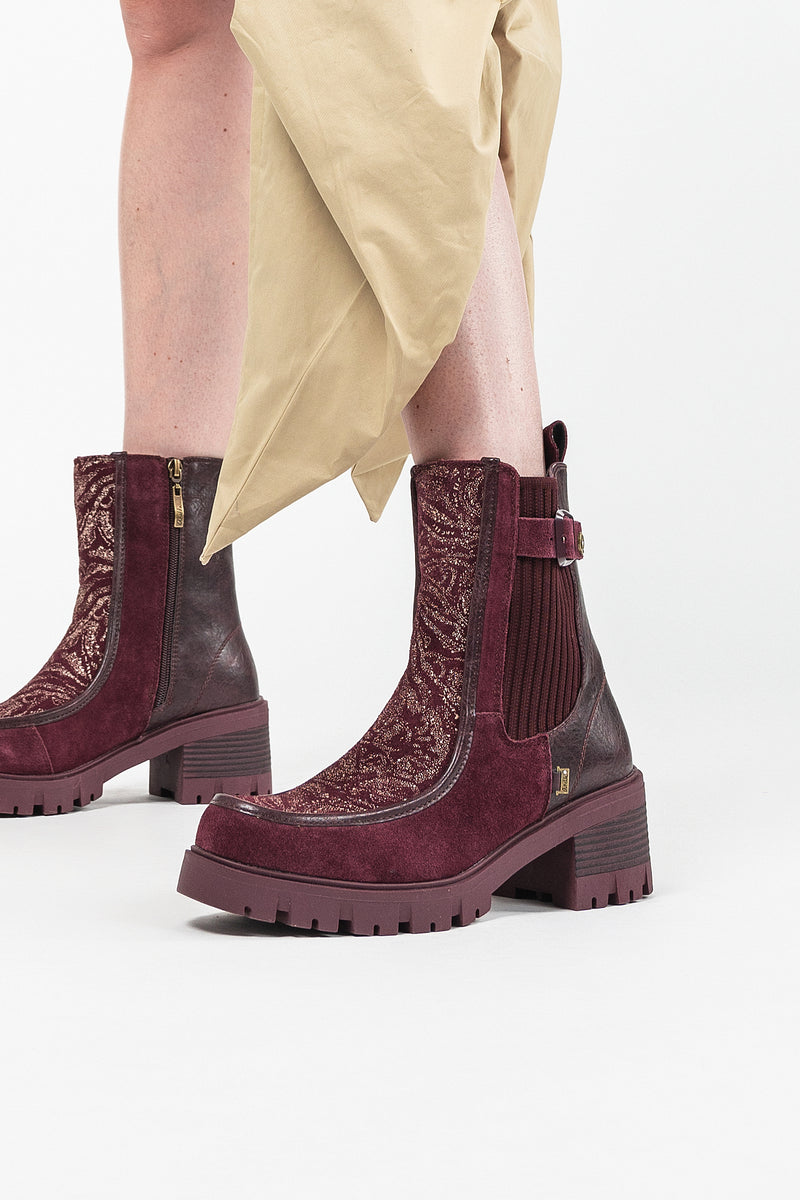 Booties bordeaux Manifesto