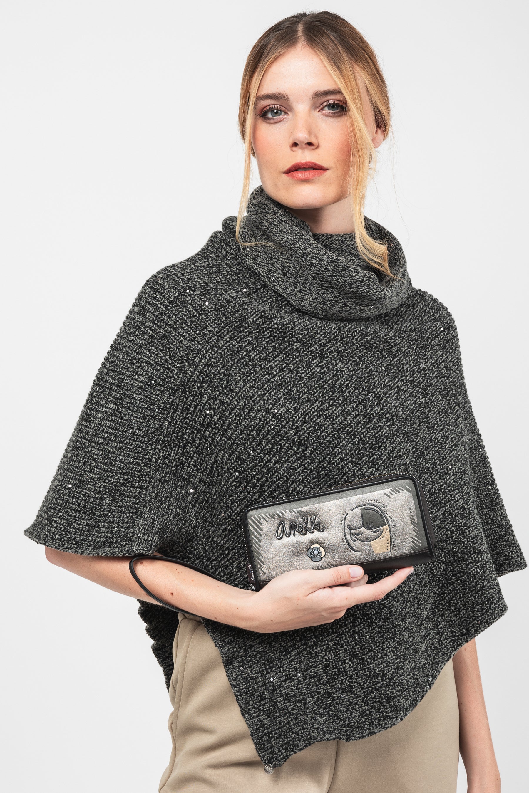 Brieftasche gemustert RFID Nature Koko groß