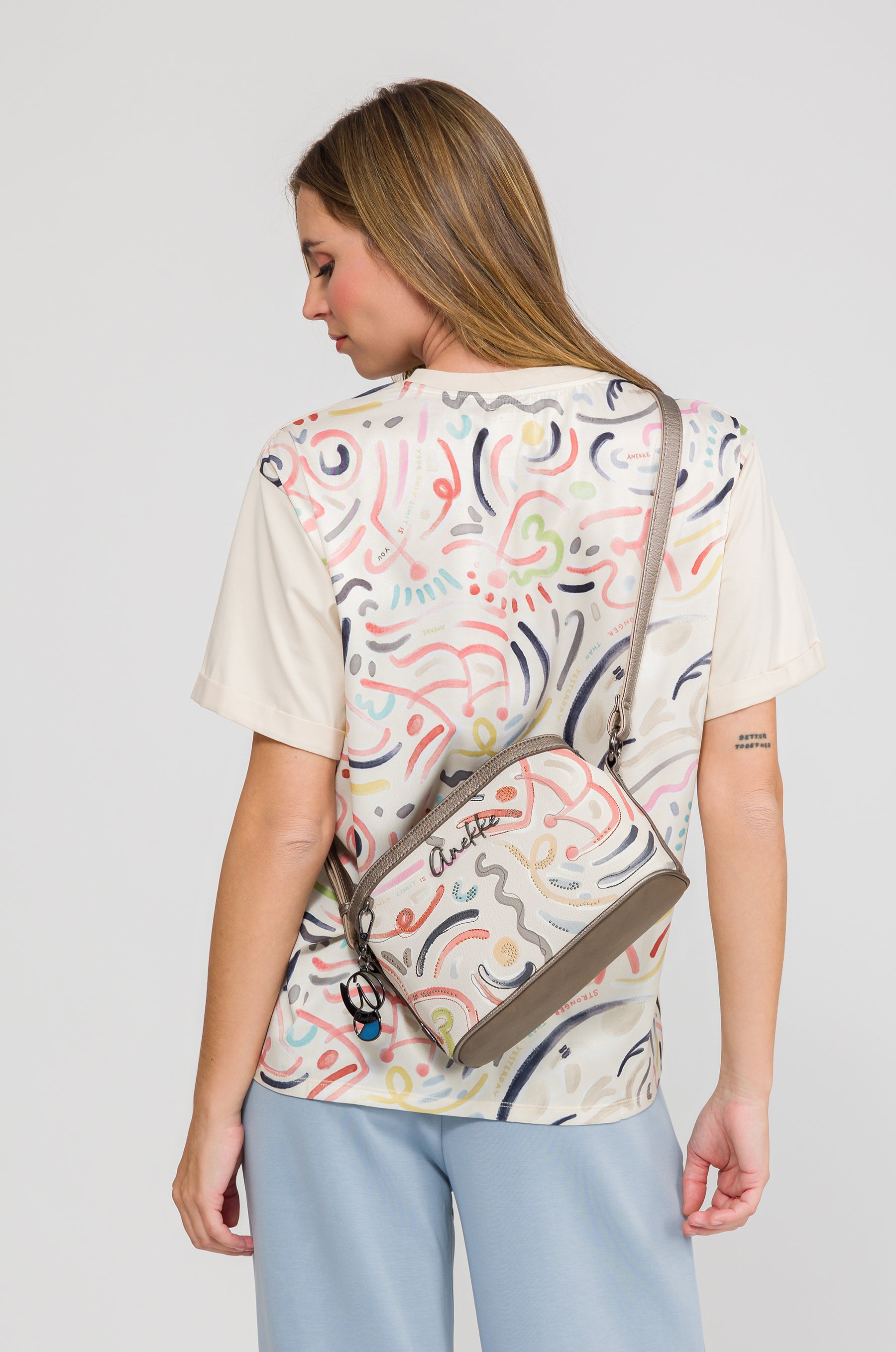 Umhängetasche Olympia mit 3 Fächern