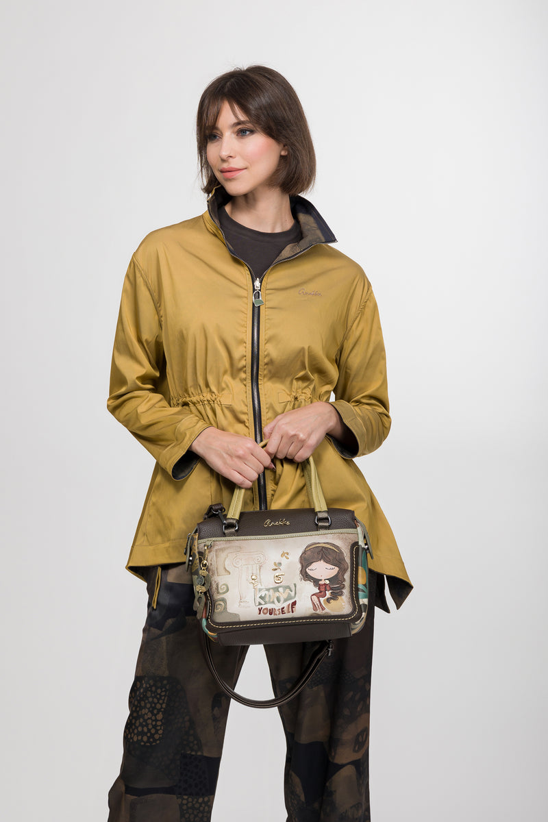 Tasche mit kurzem Griff und Umhängeriemen Muse