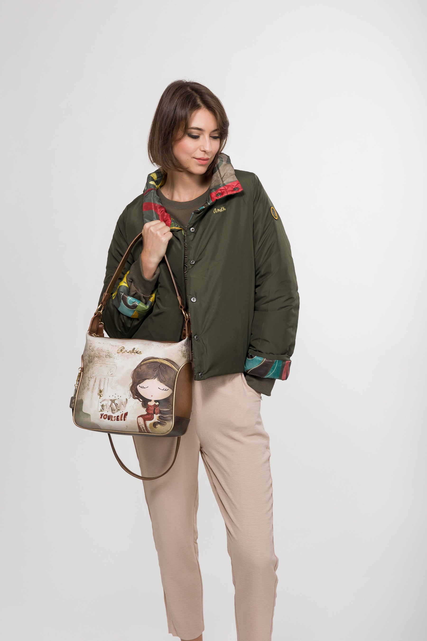 Schultertasche mit Umhängeriemen Muse