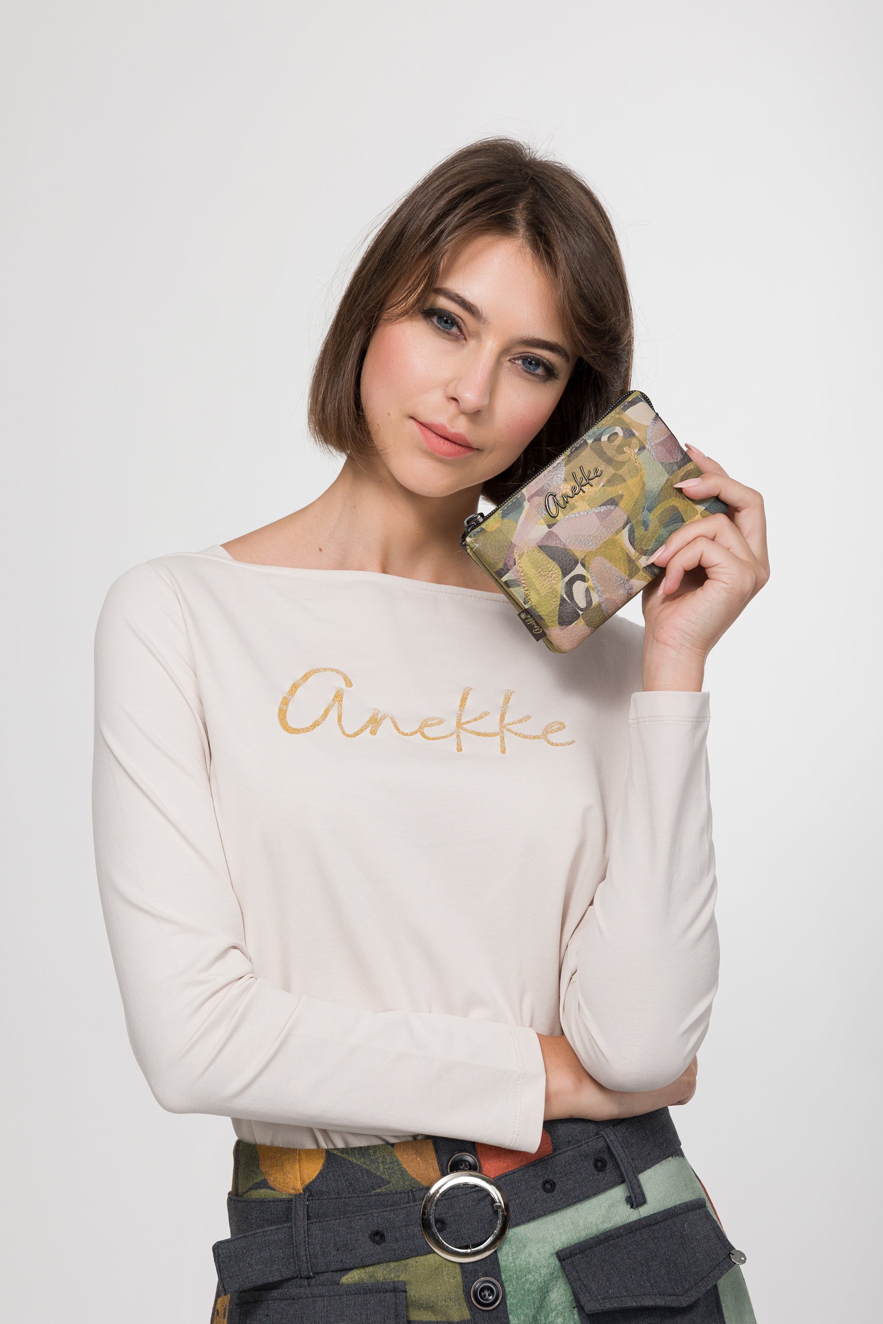 Portemonnaie mit drei Fächern Bloom