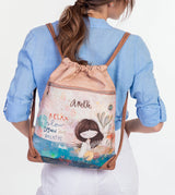 Mediterraner Rucksack mit Taschen