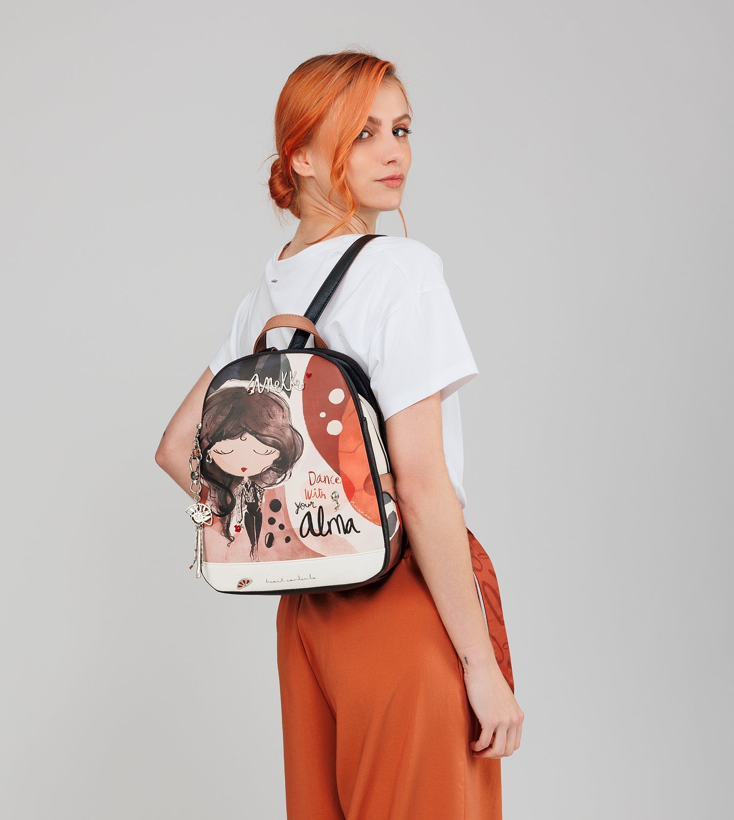 Rucksack Alma mit drei Fächern