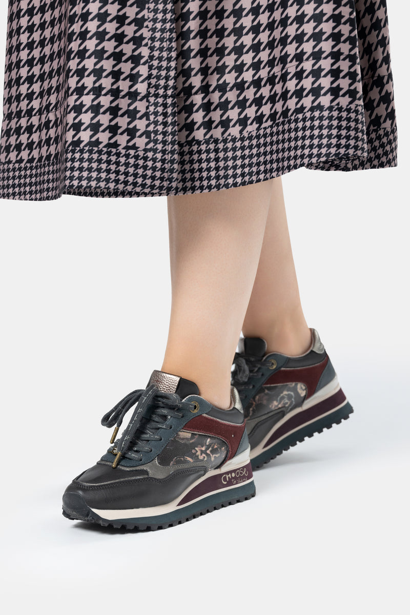 Sneakers Platform dunkelgrau