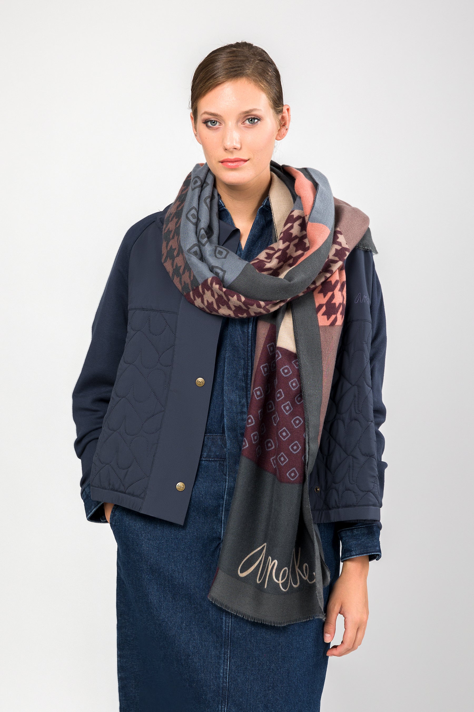 Pashmina gemustert