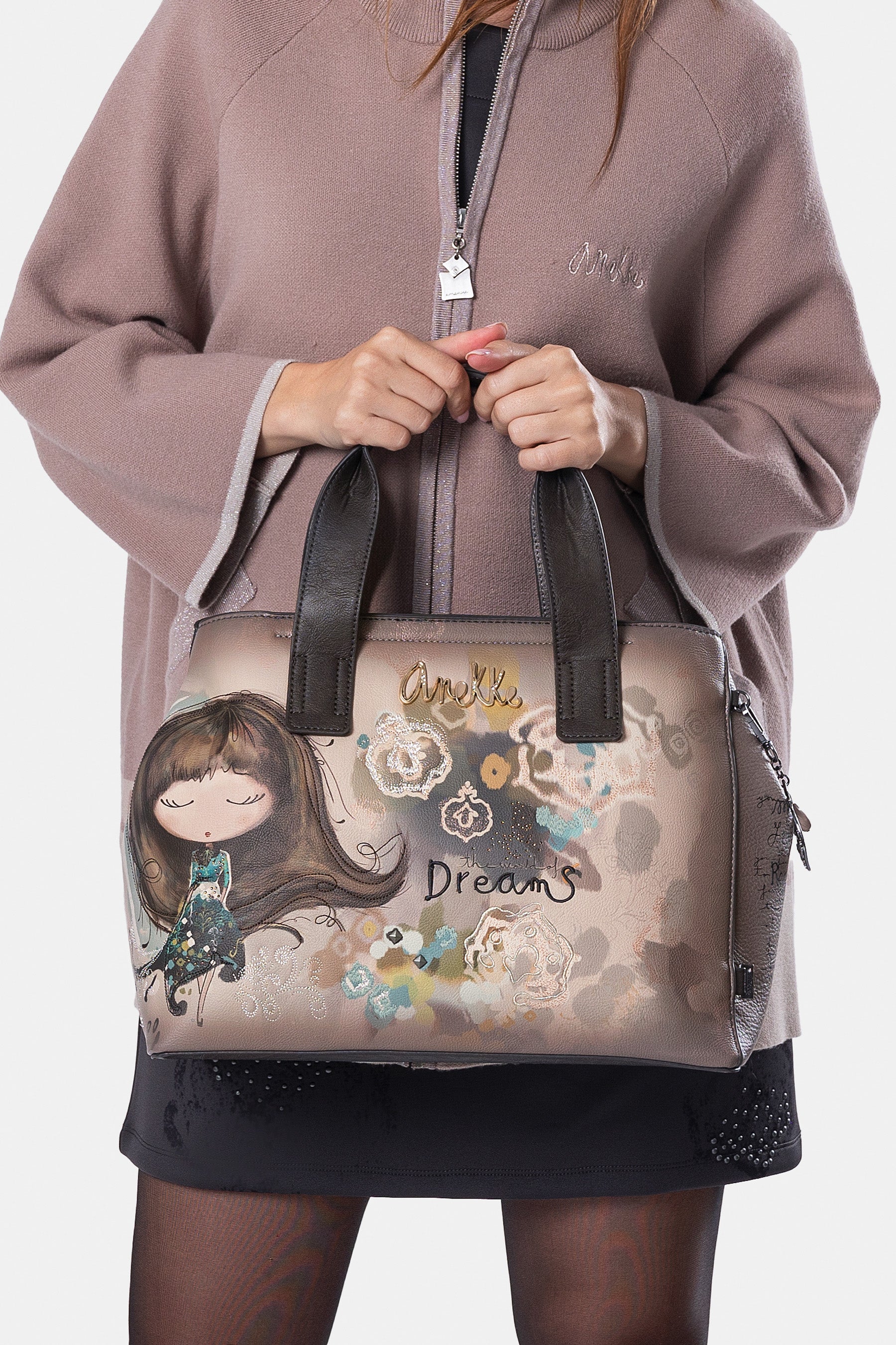 Handtasche mit Umhängeriemen Real