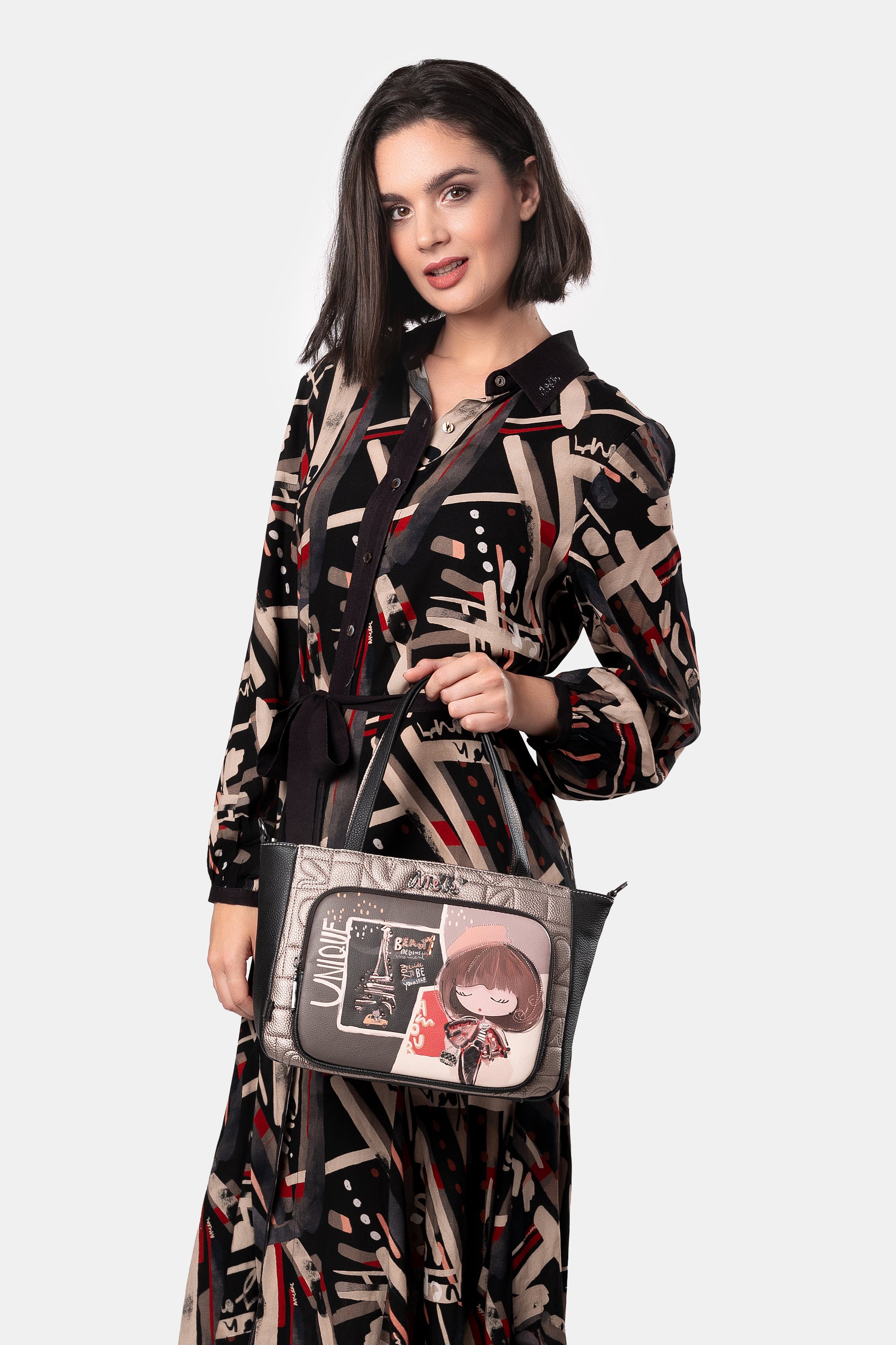 Schultertasche mit Umhängeriemen Mademoiselle