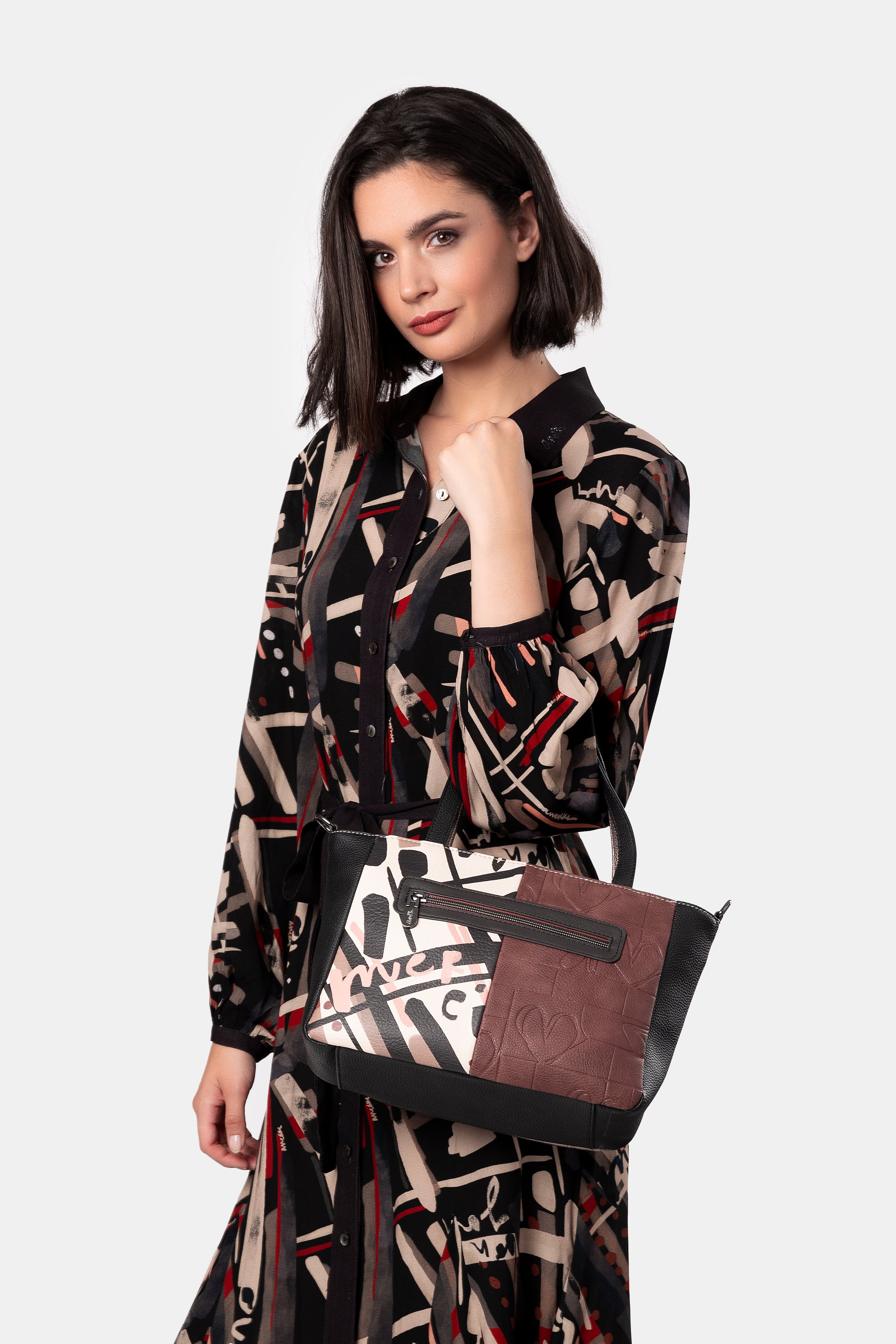 Schultertasche mit Umhängeriemen Mademoiselle