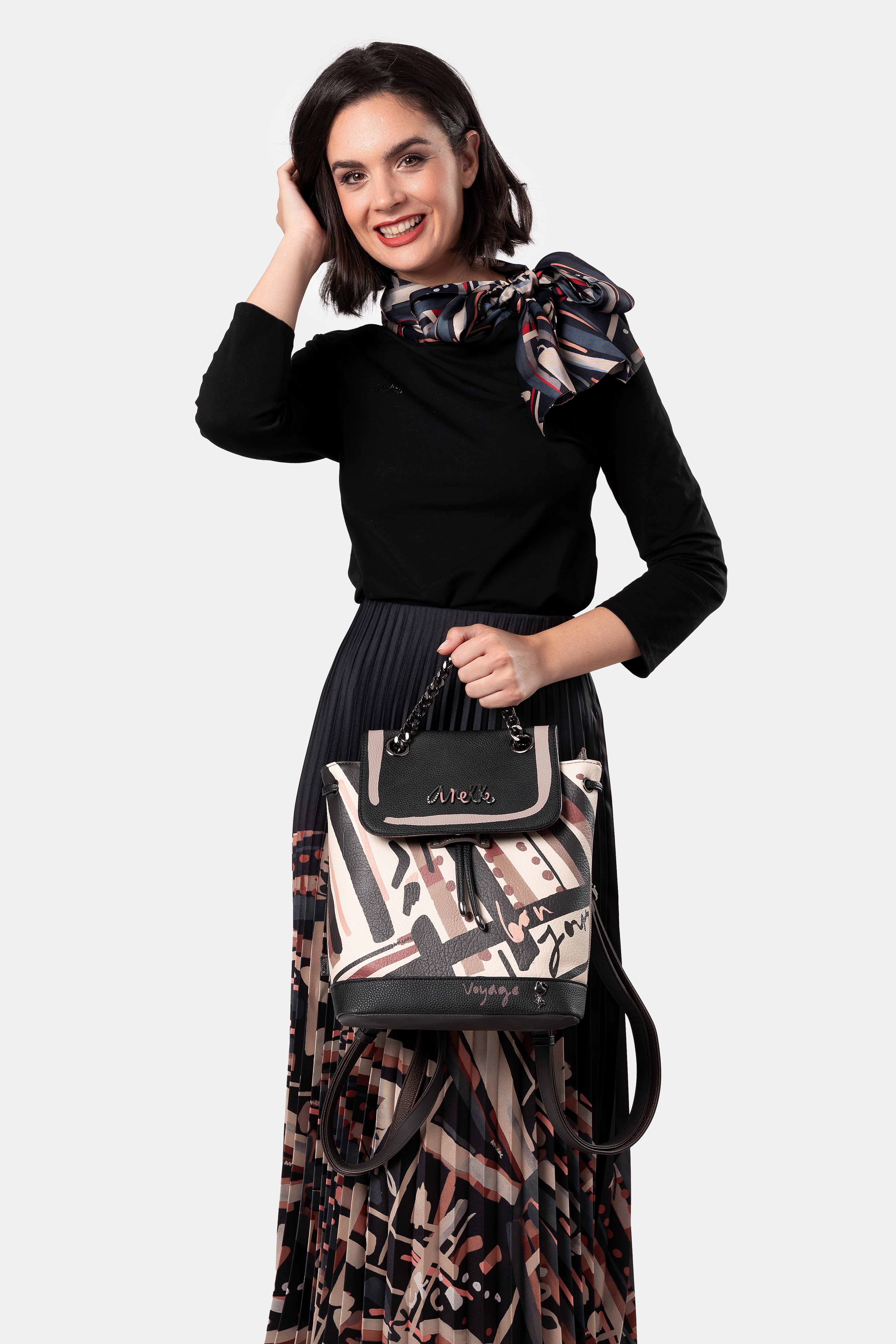 Rucksack mit Klappe Parisian