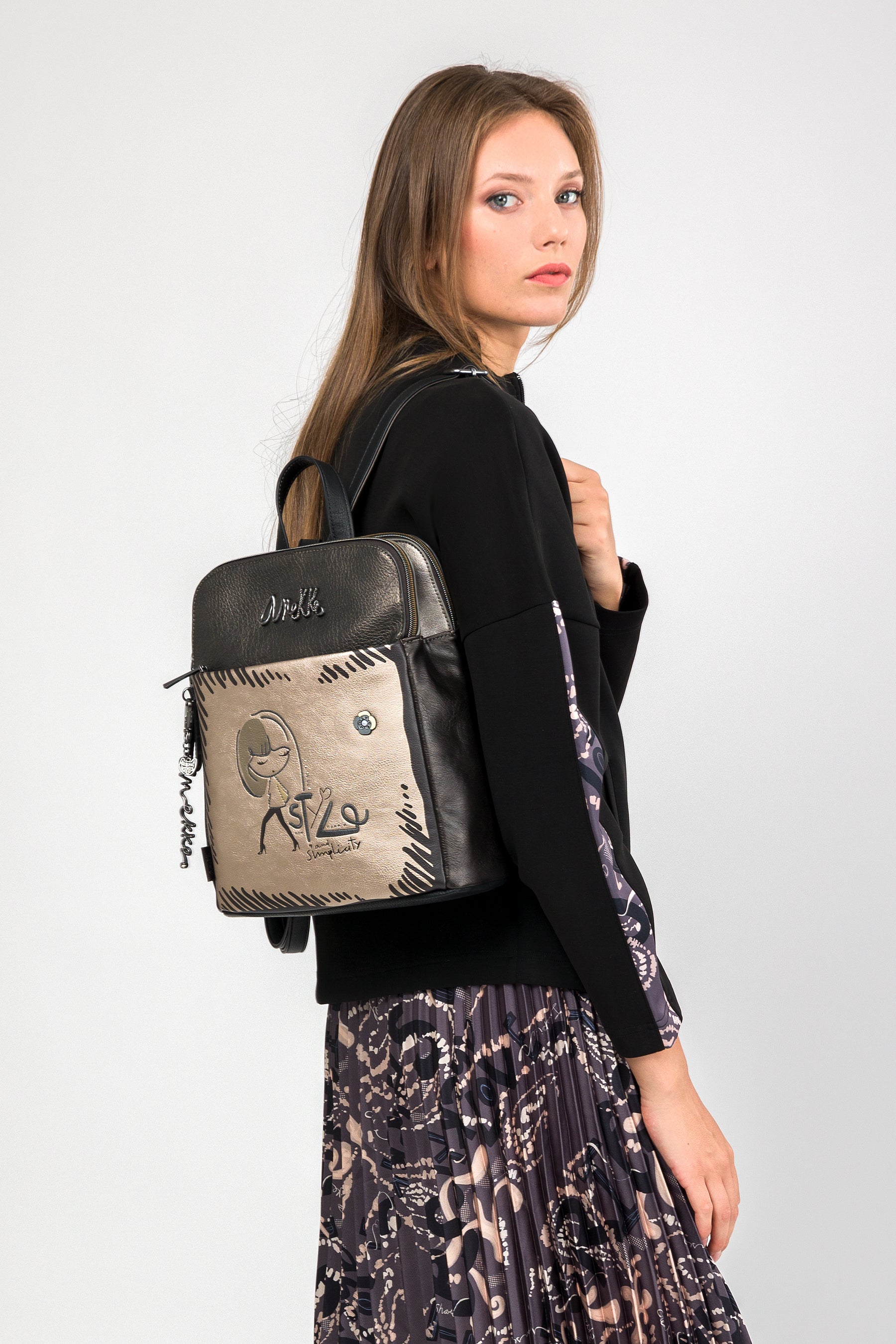Rucksack mit Dreifachfach Nature Koko