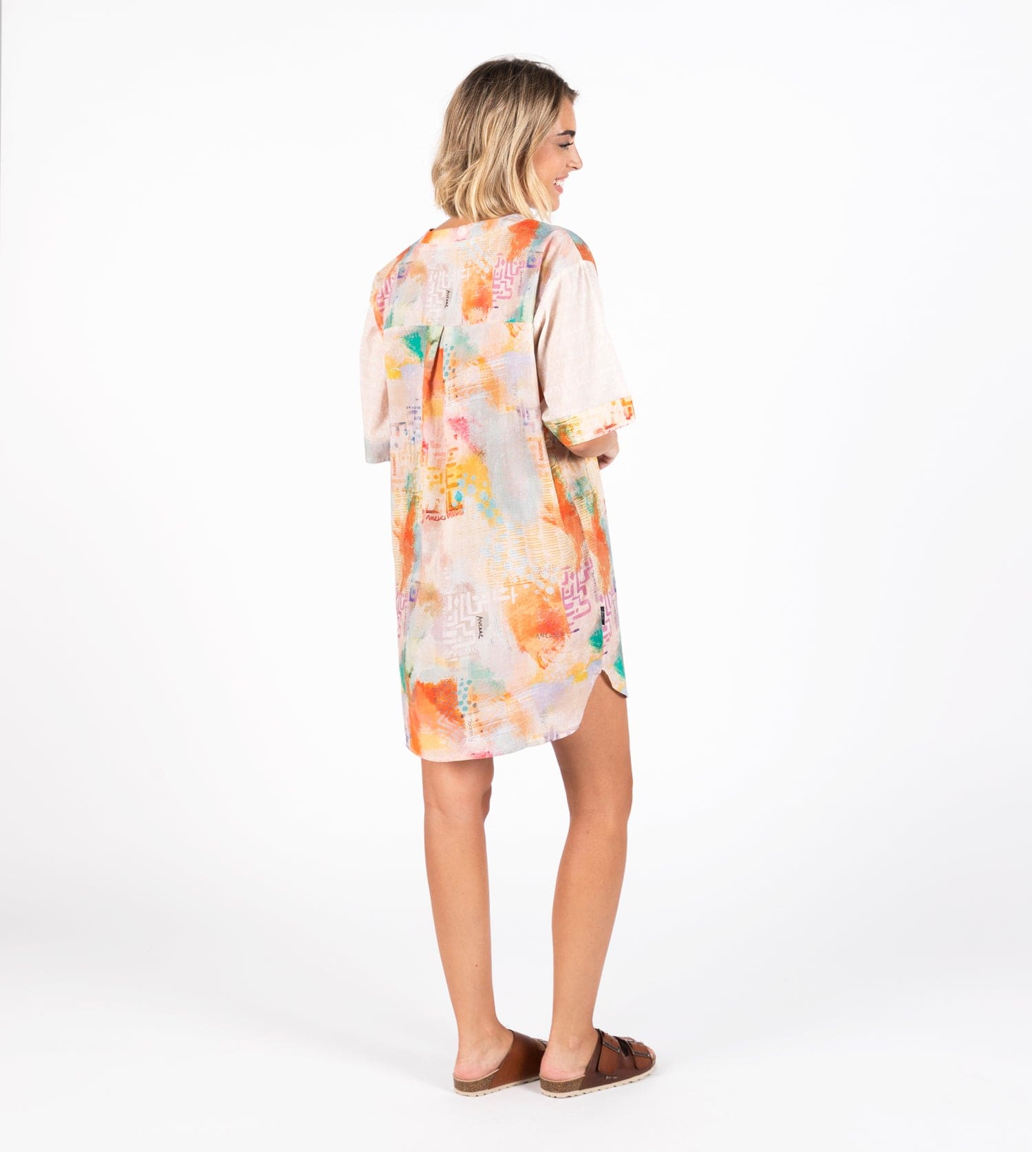 Vestido corto estampado